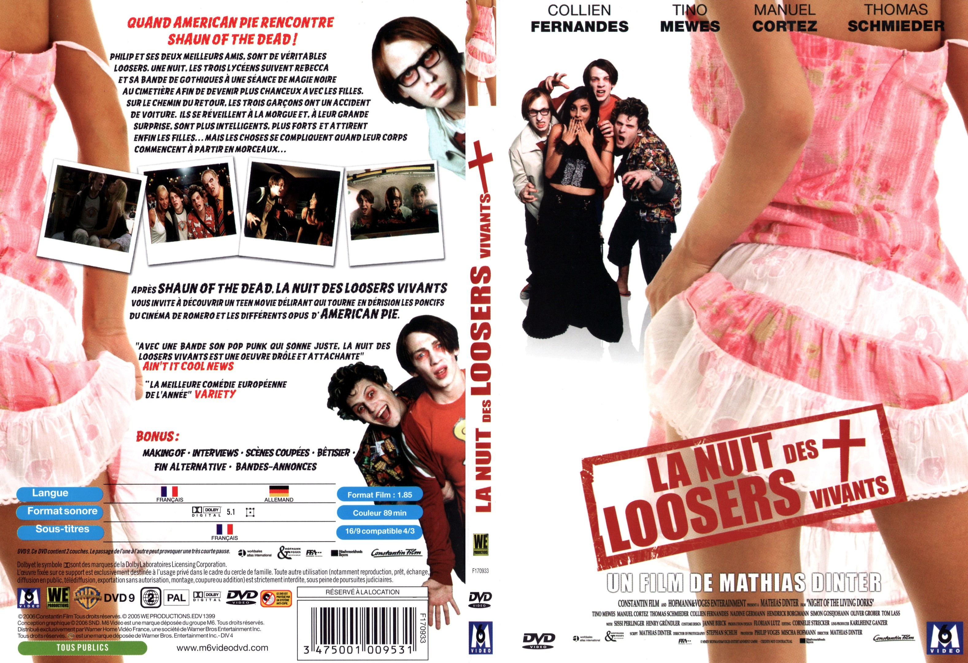 Jaquette DVD La nuit des loosers vivants - SLIM