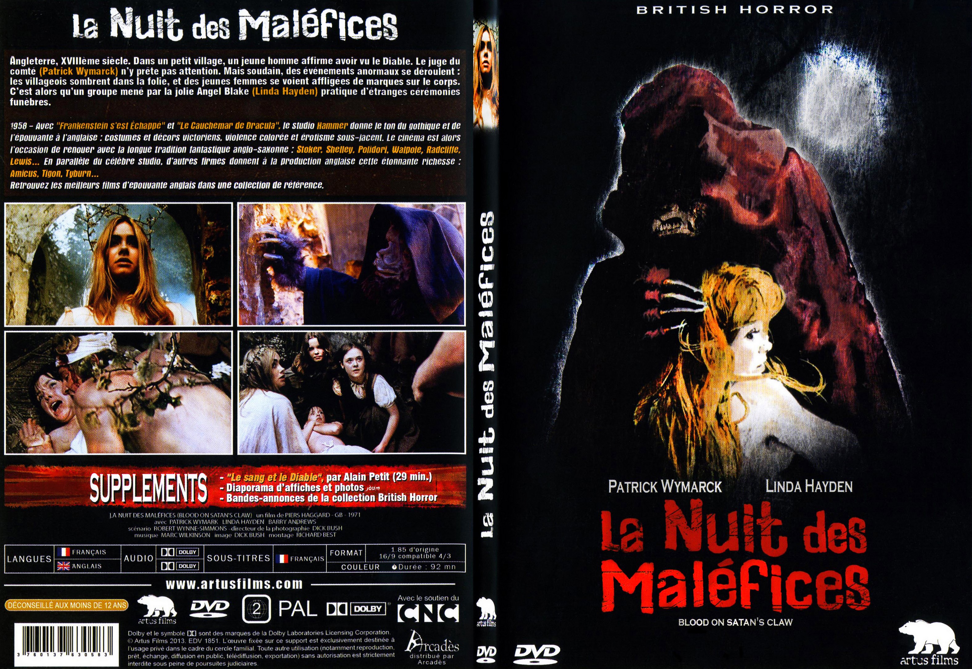 Jaquette DVD La nuit des malfices - SLIM