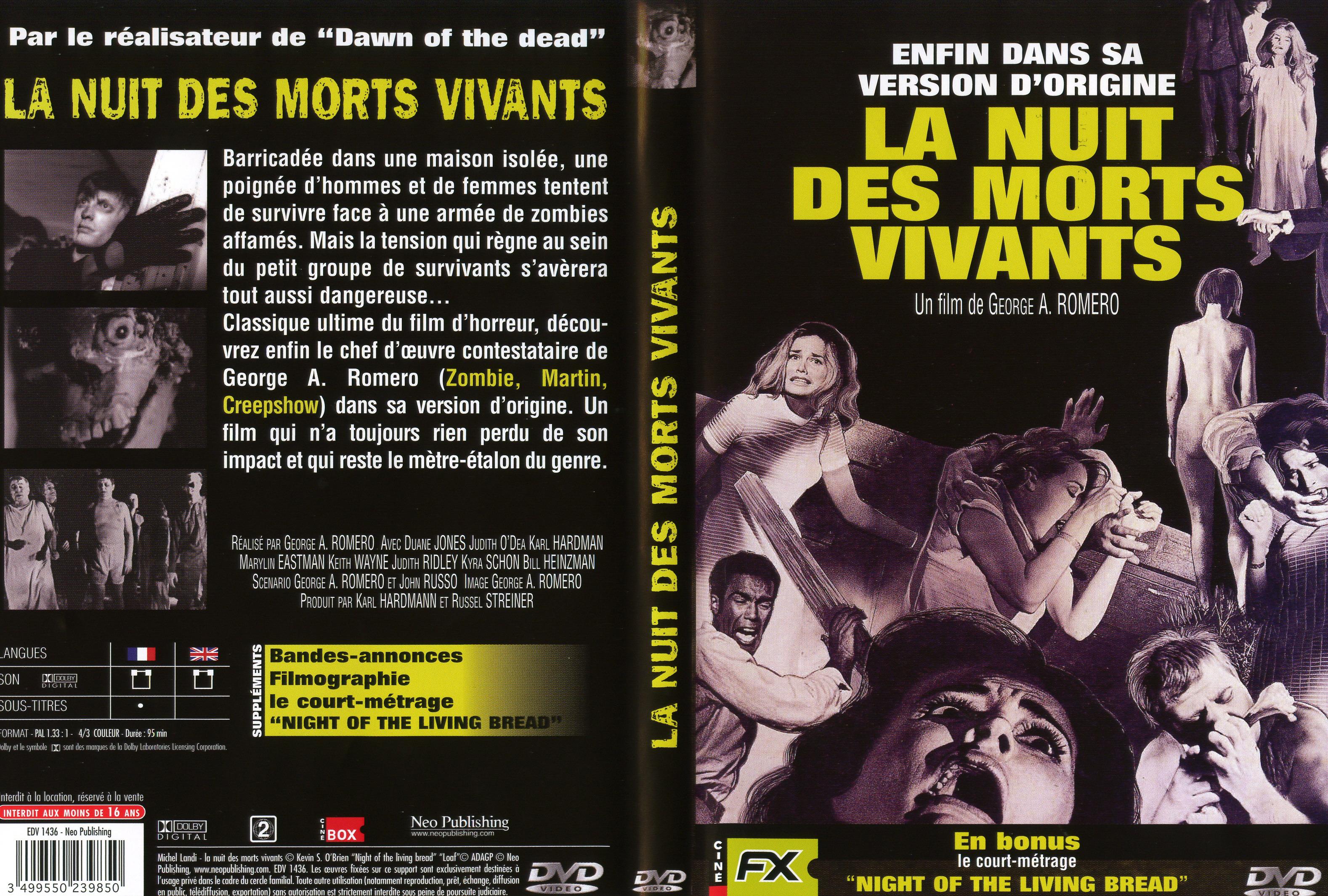 Jaquette DVD La nuit des morts vivants