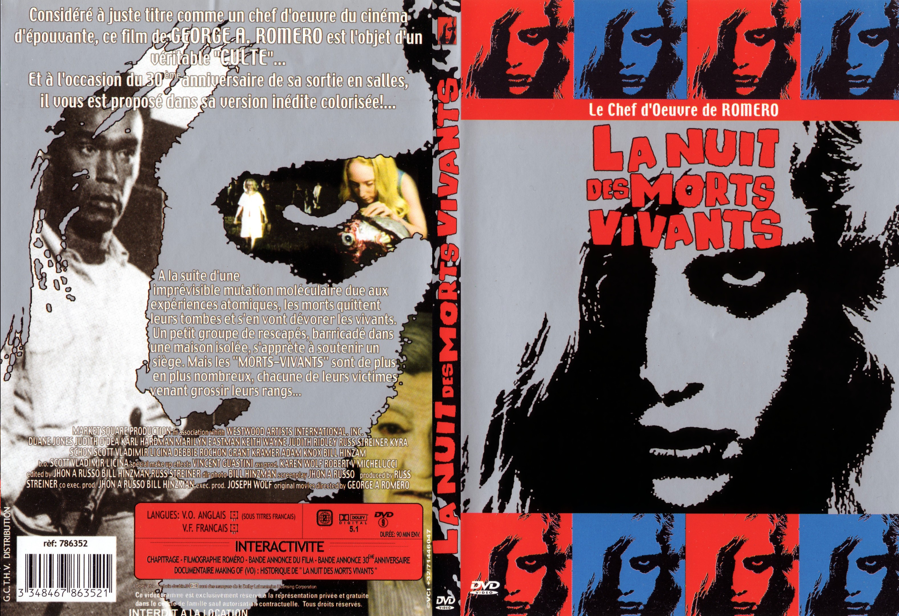 Jaquette DVD La nuit des morts-vivants - SLIM