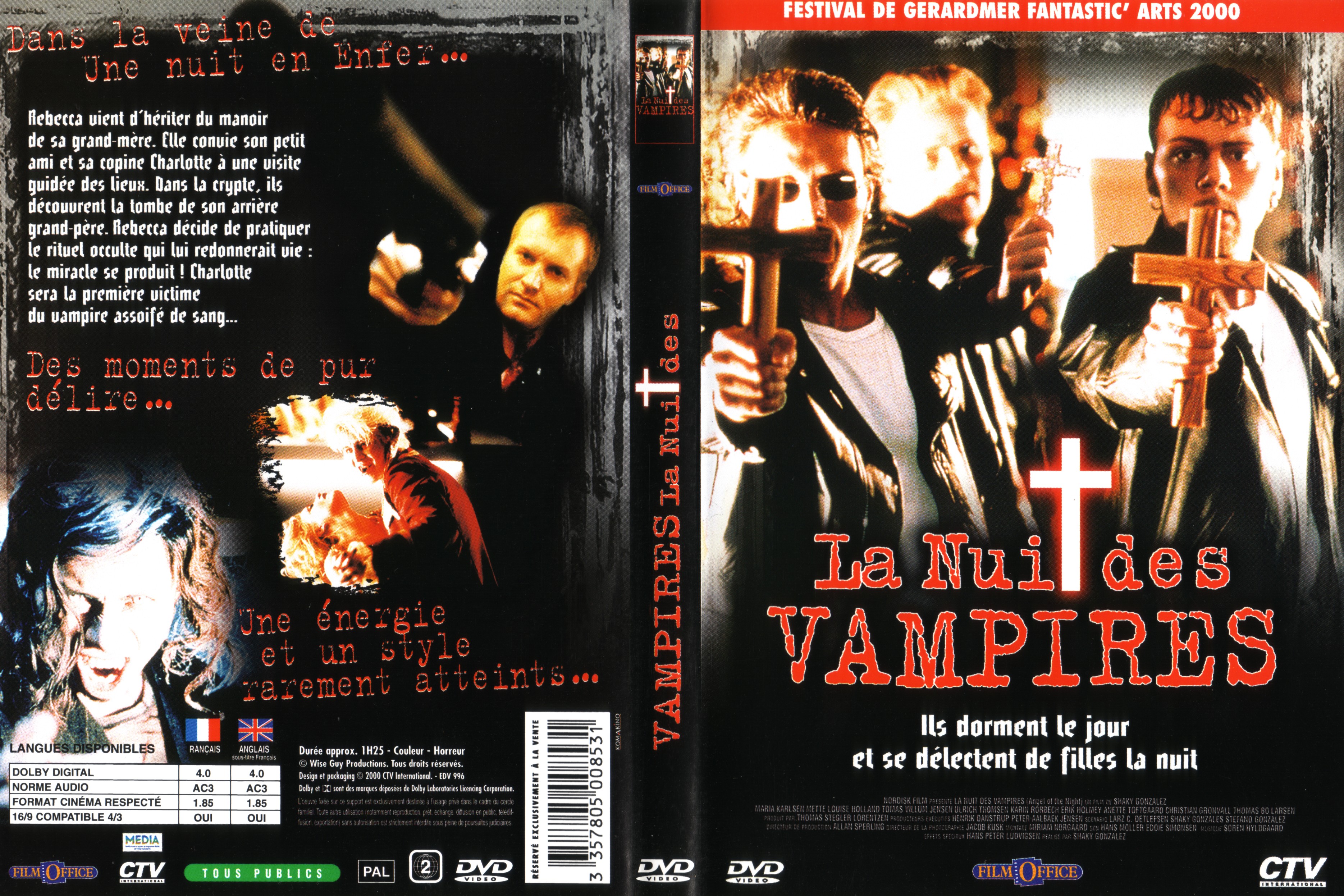 Jaquette DVD La nuit des vampires