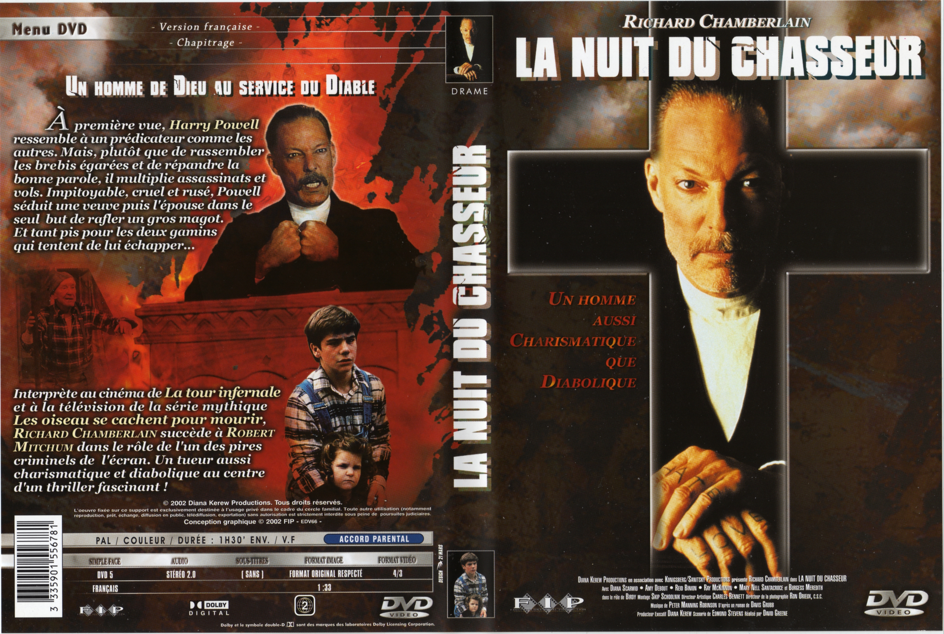 Jaquette DVD La nuit du chasseur (2002)