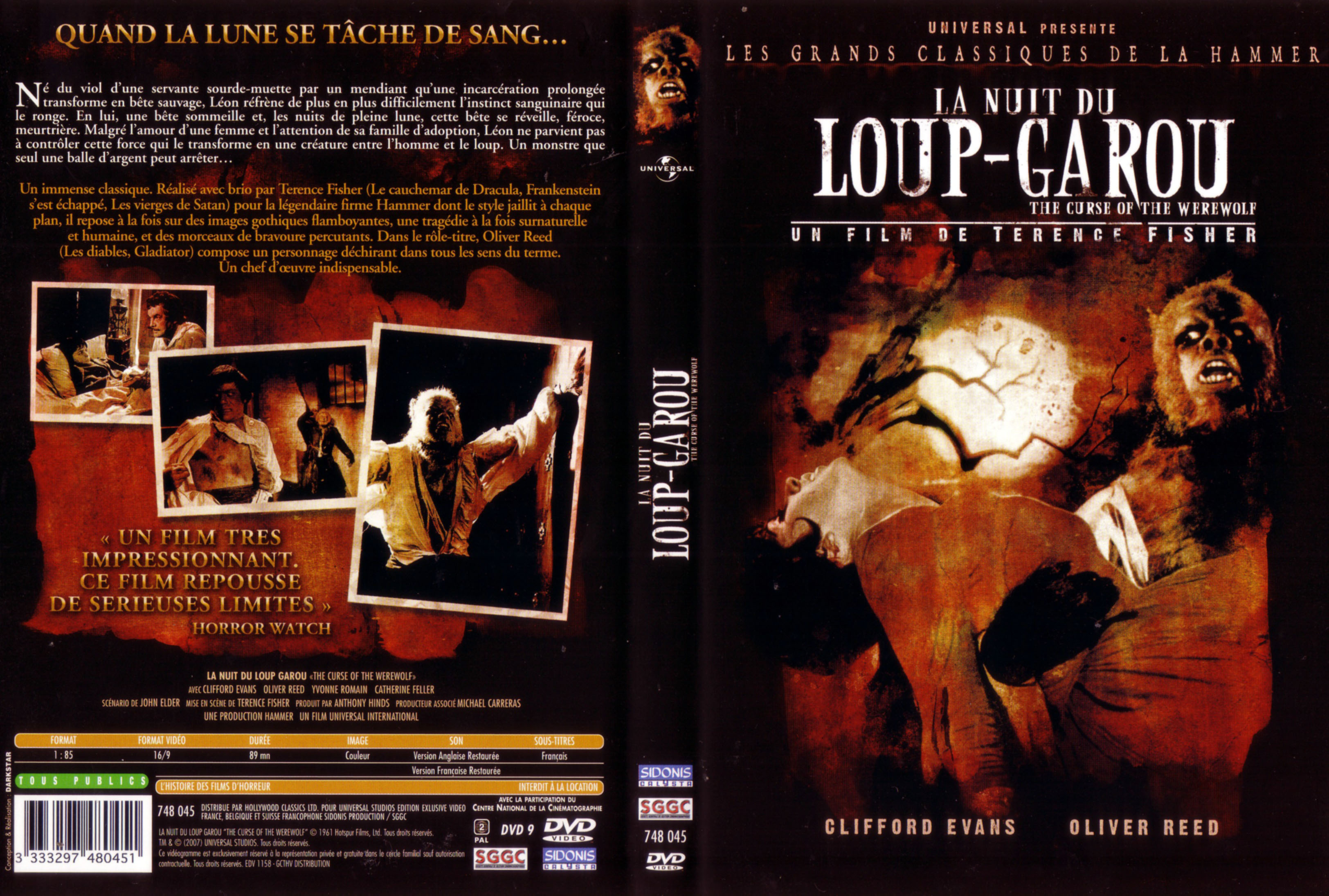 Jaquette DVD La nuit du loup-garou