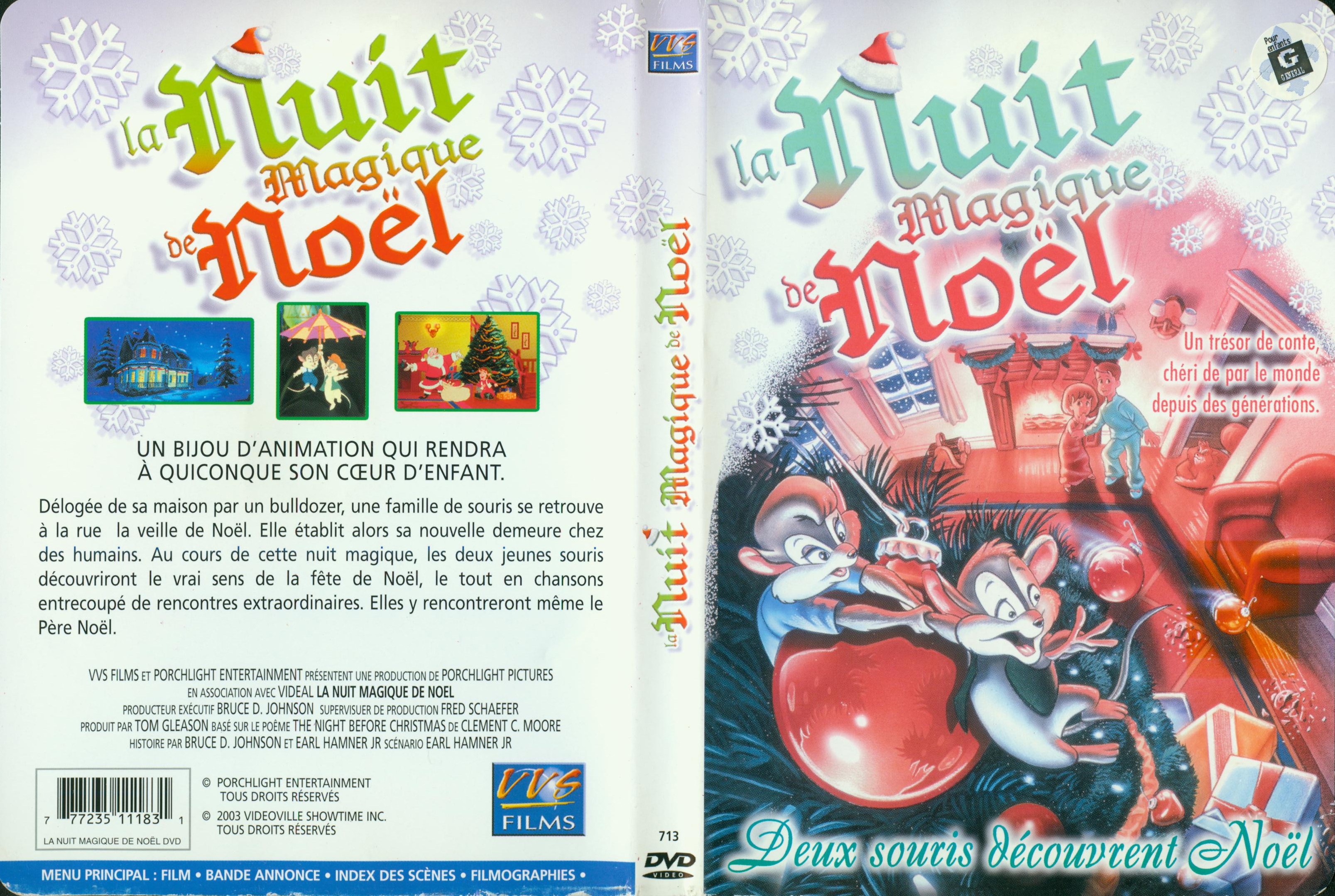 Jaquette DVD La nuit magique de noel