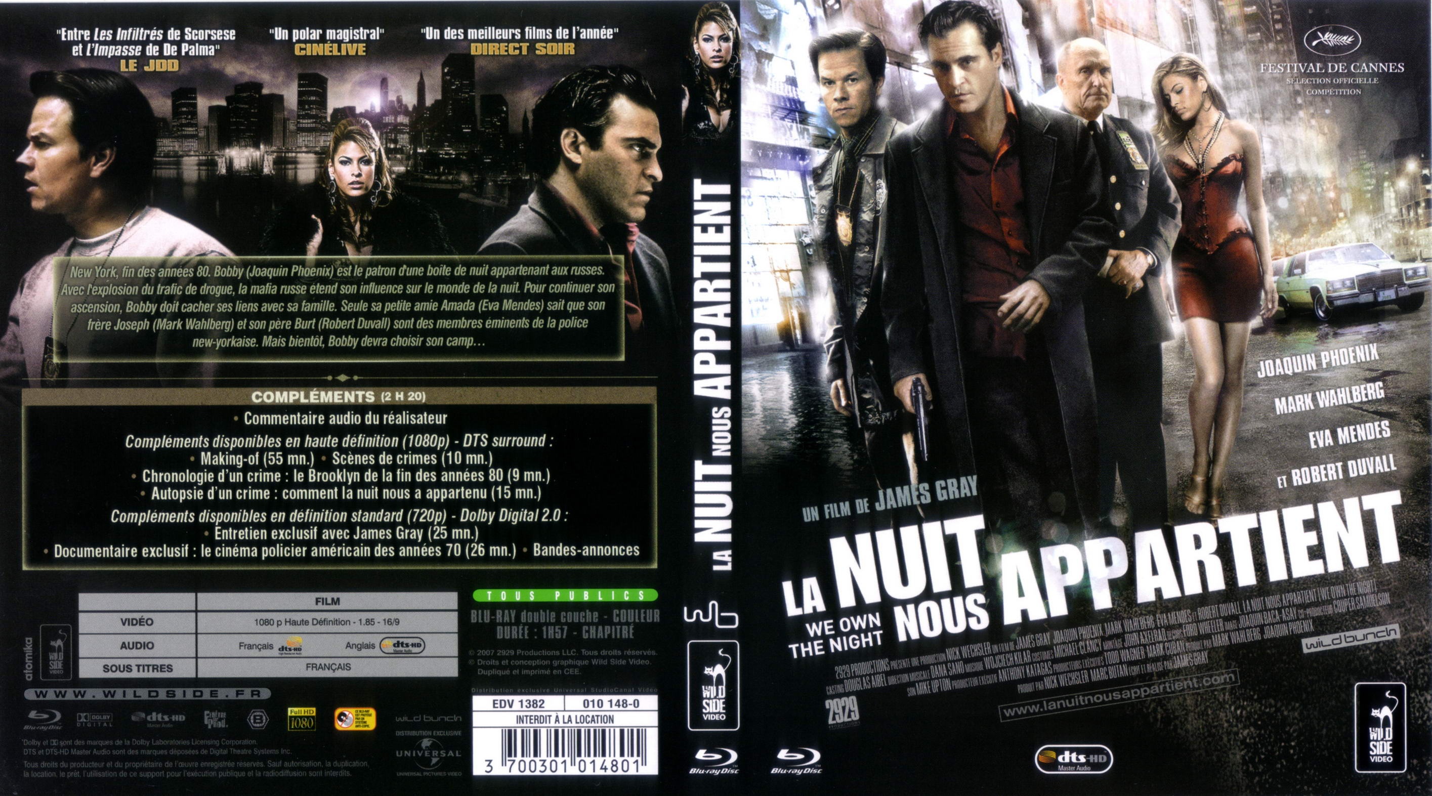Jaquette DVD La nuit nous appartient (BLU-RAY)