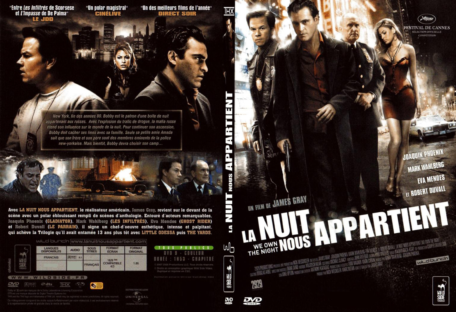 Jaquette DVD La nuit nous appartient - SLIM