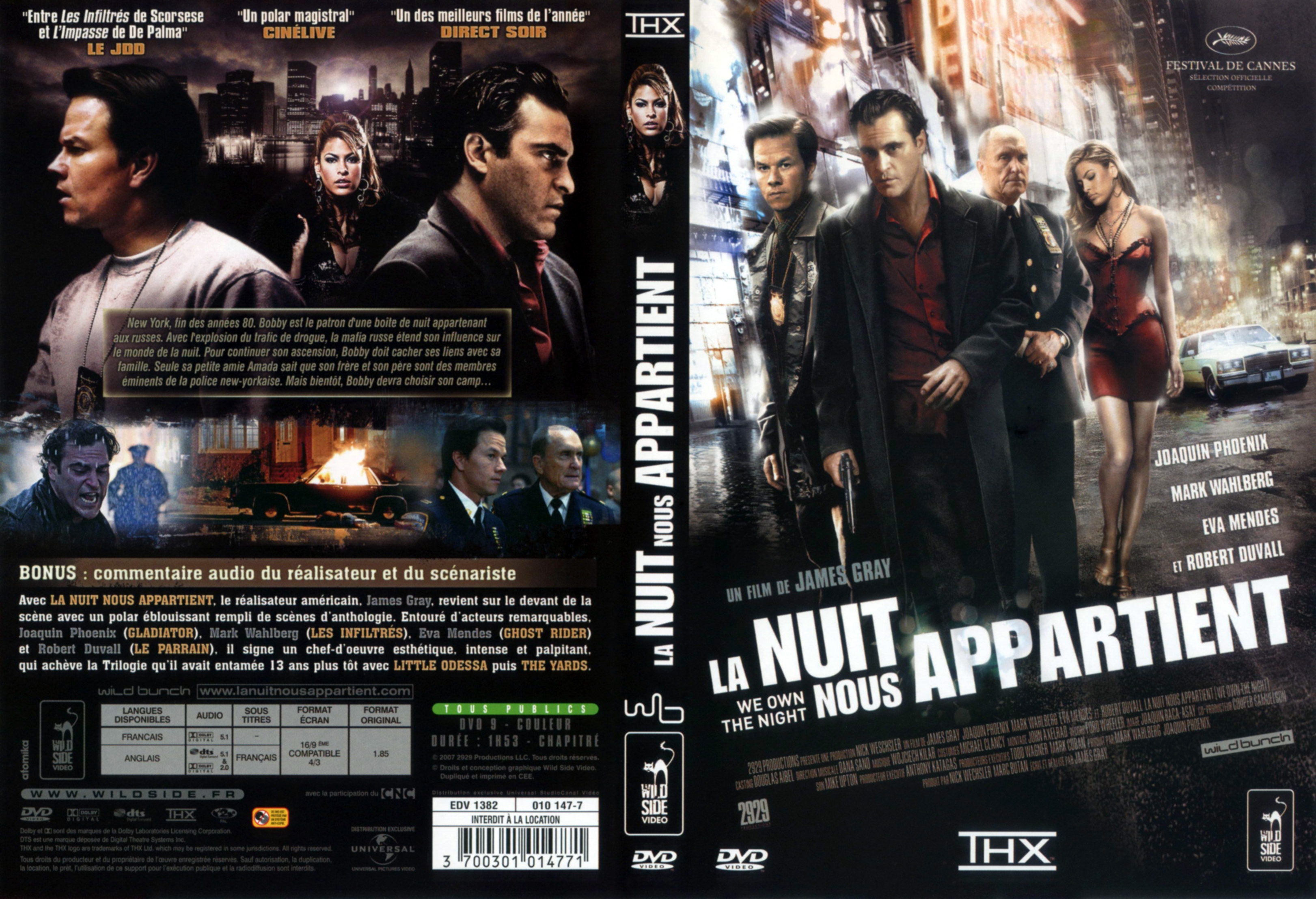 Jaquette DVD La nuit nous appartient v2