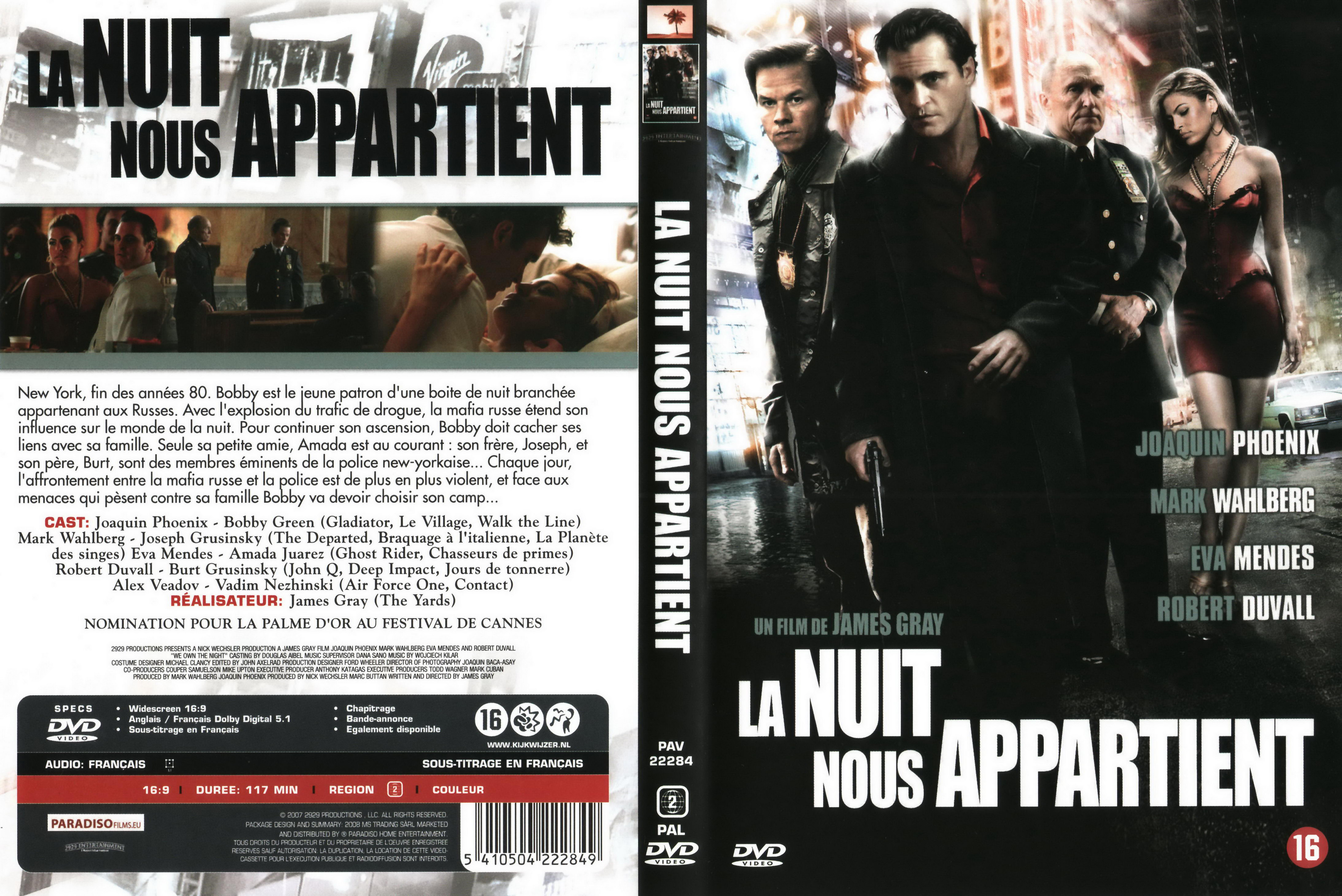 Jaquette DVD La nuit nous appartient v3