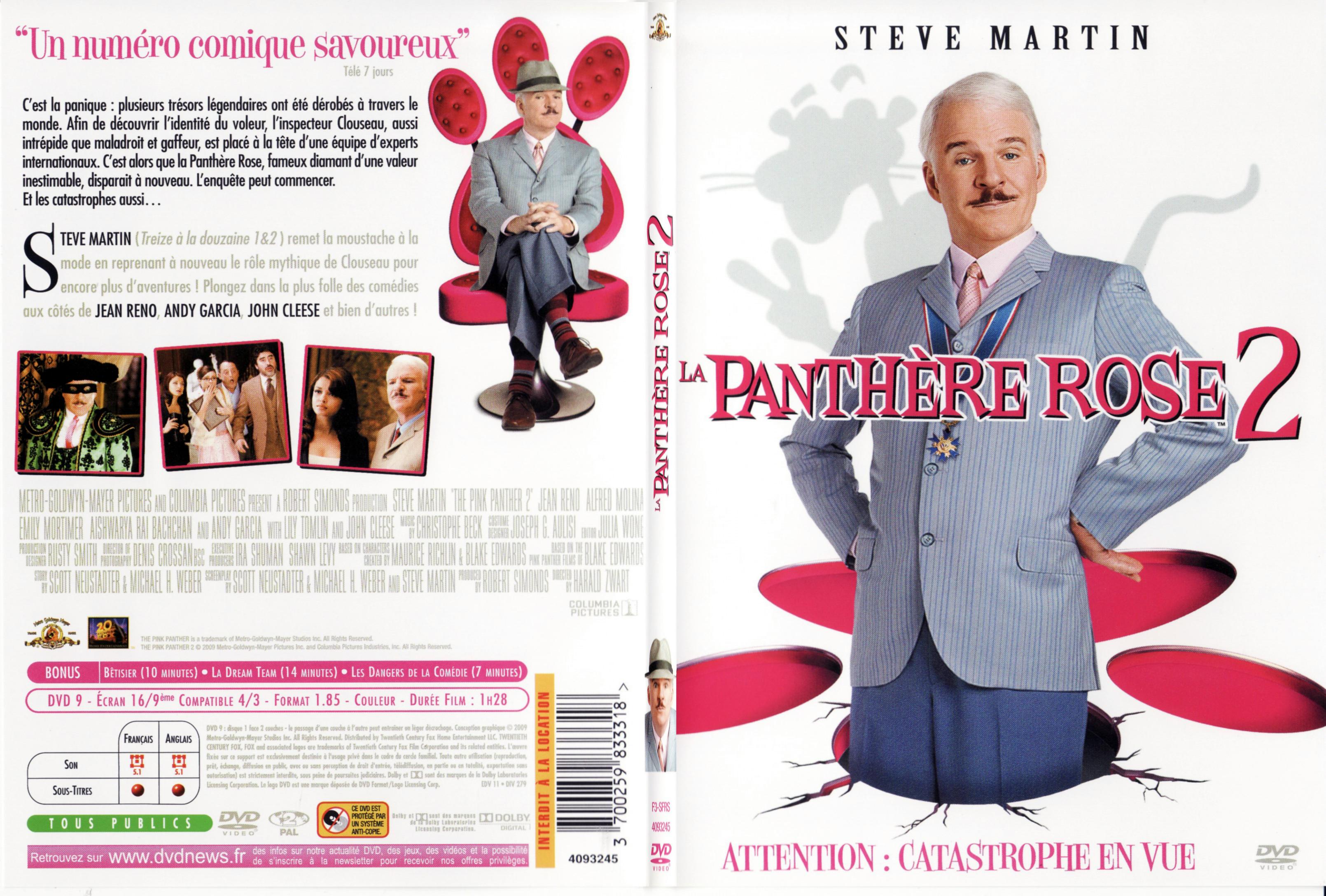 Jaquette DVD La panthere rose 2 - SLIM