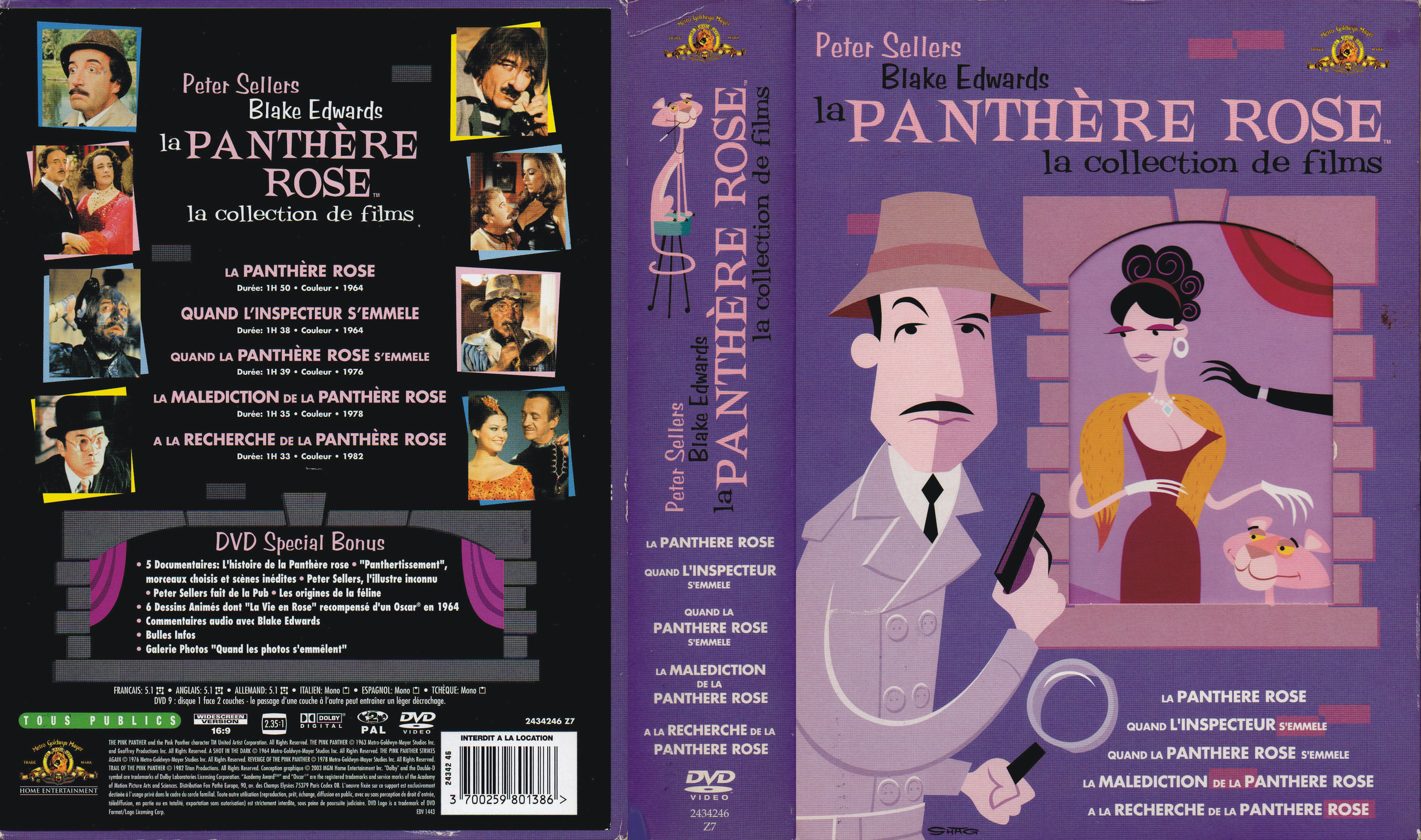 Jaquette DVD La panthere rose COFFRET v2