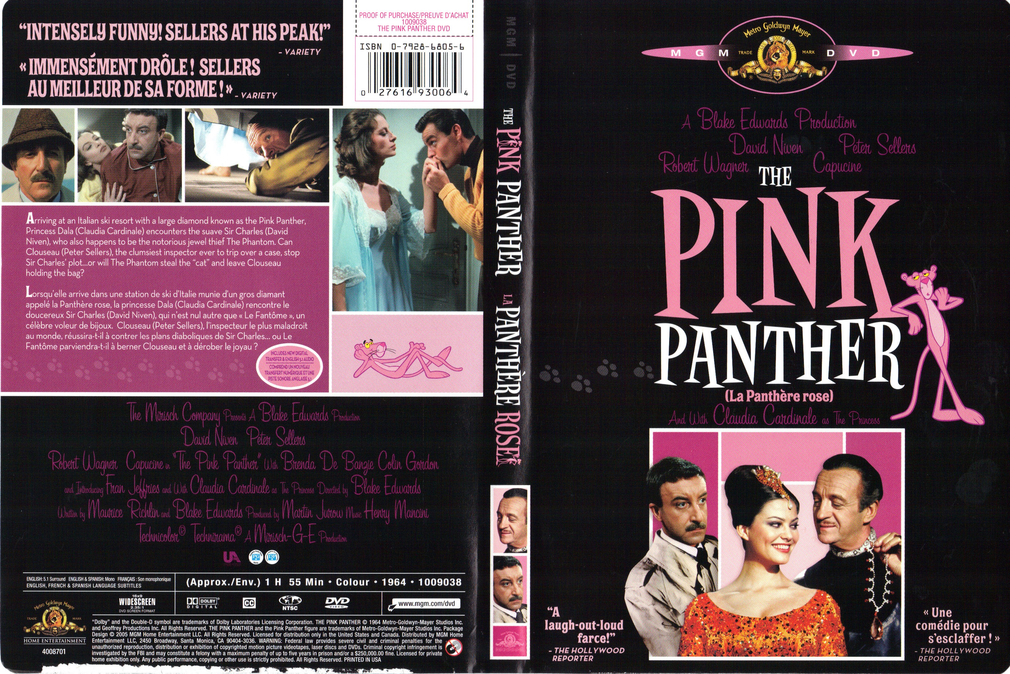 Jaquette DVD La panthre rose Zone 1