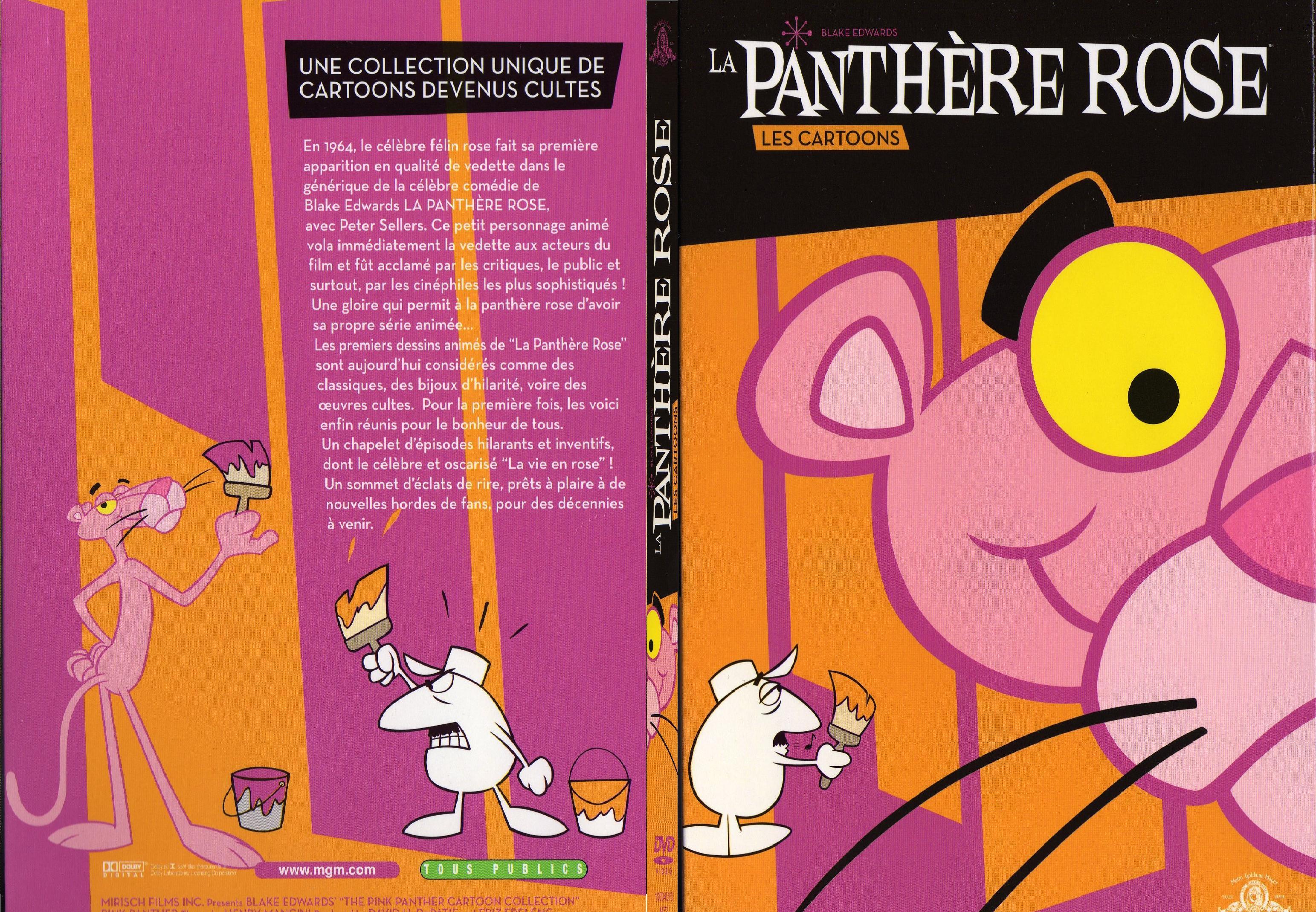 Jaquette DVD La panthre rose - Les cartoons - SLIM