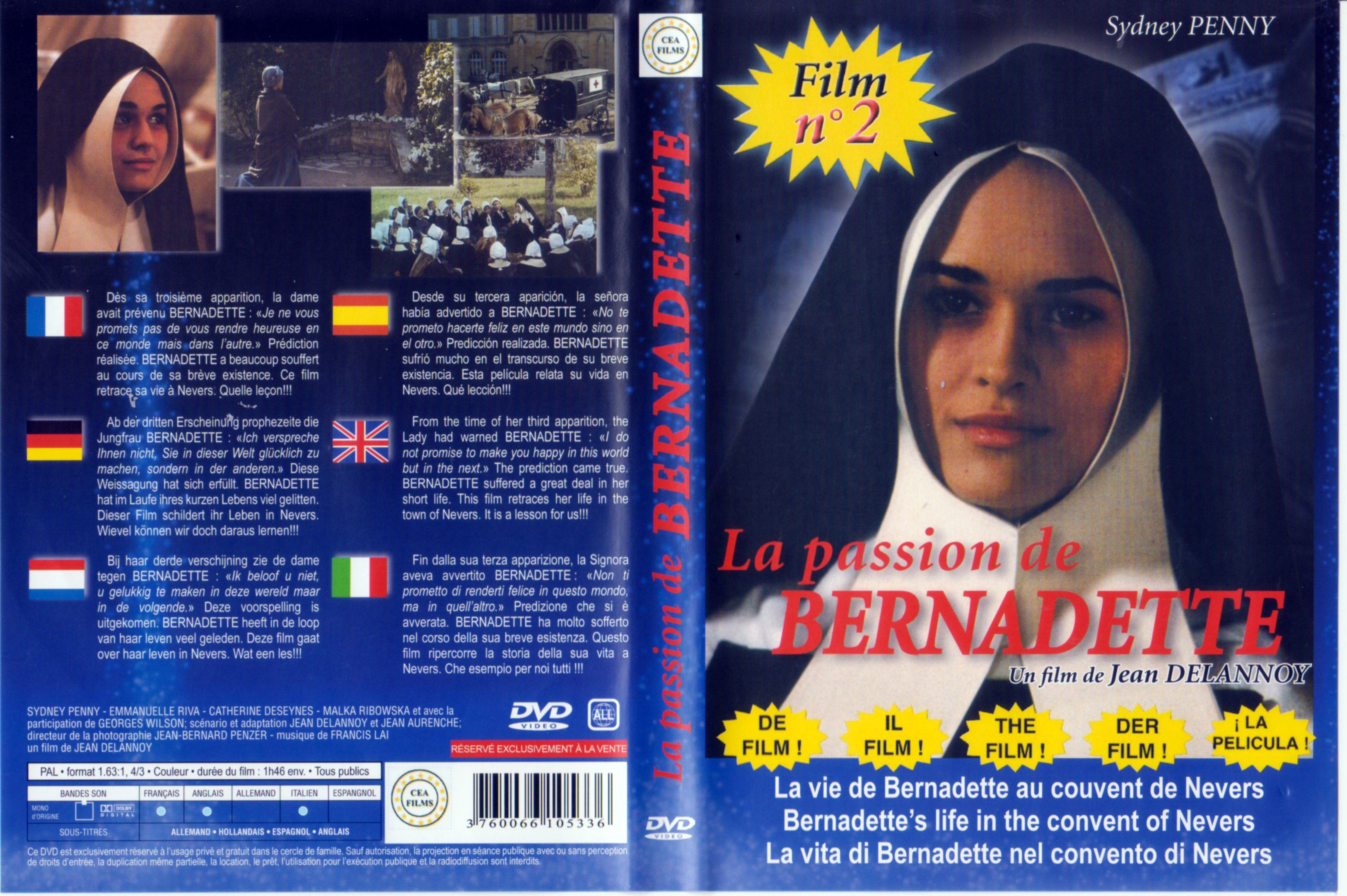 Jaquette DVD La passion de Bernadette