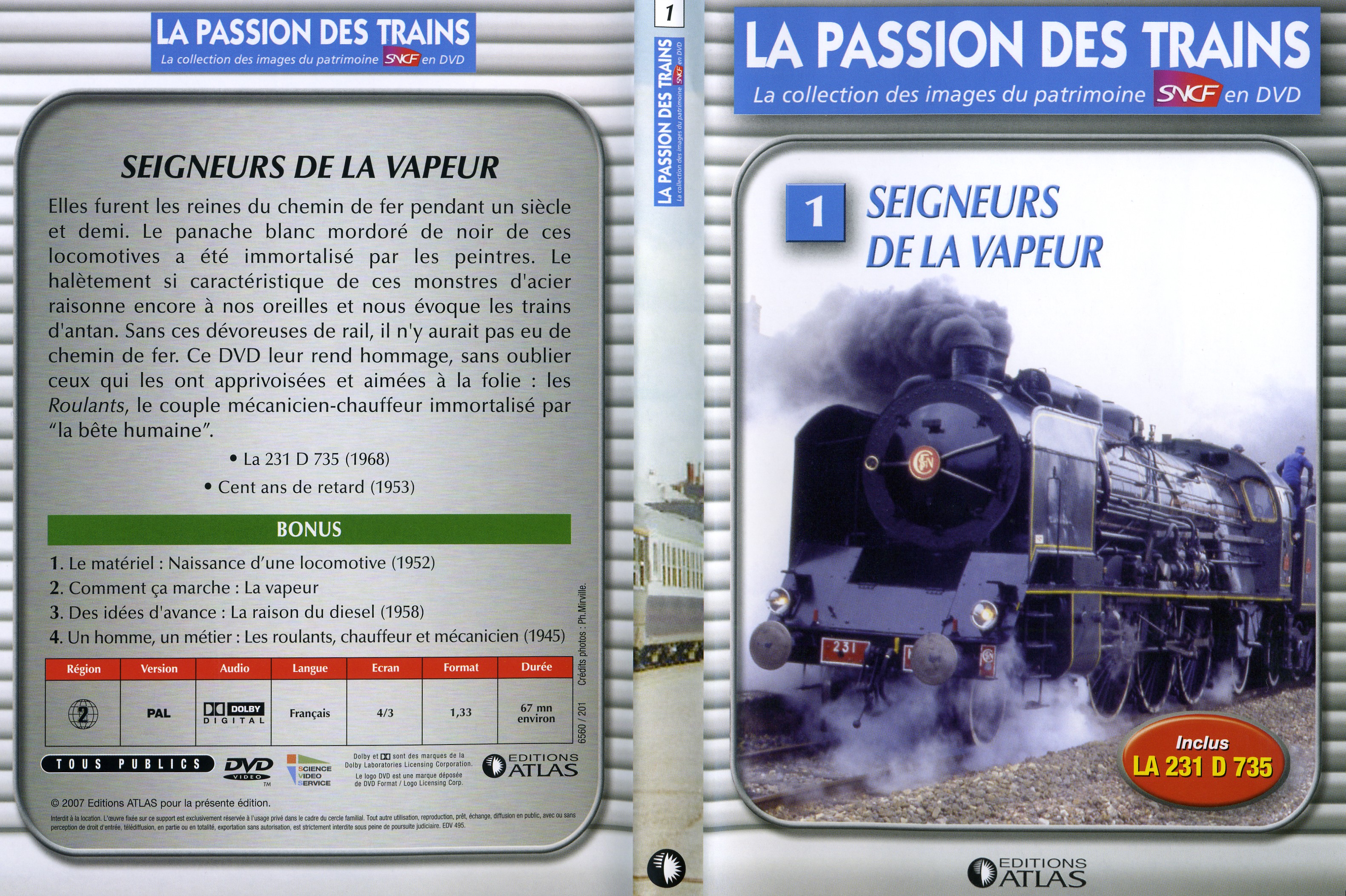 Jaquette DVD La passion des trains vol 01