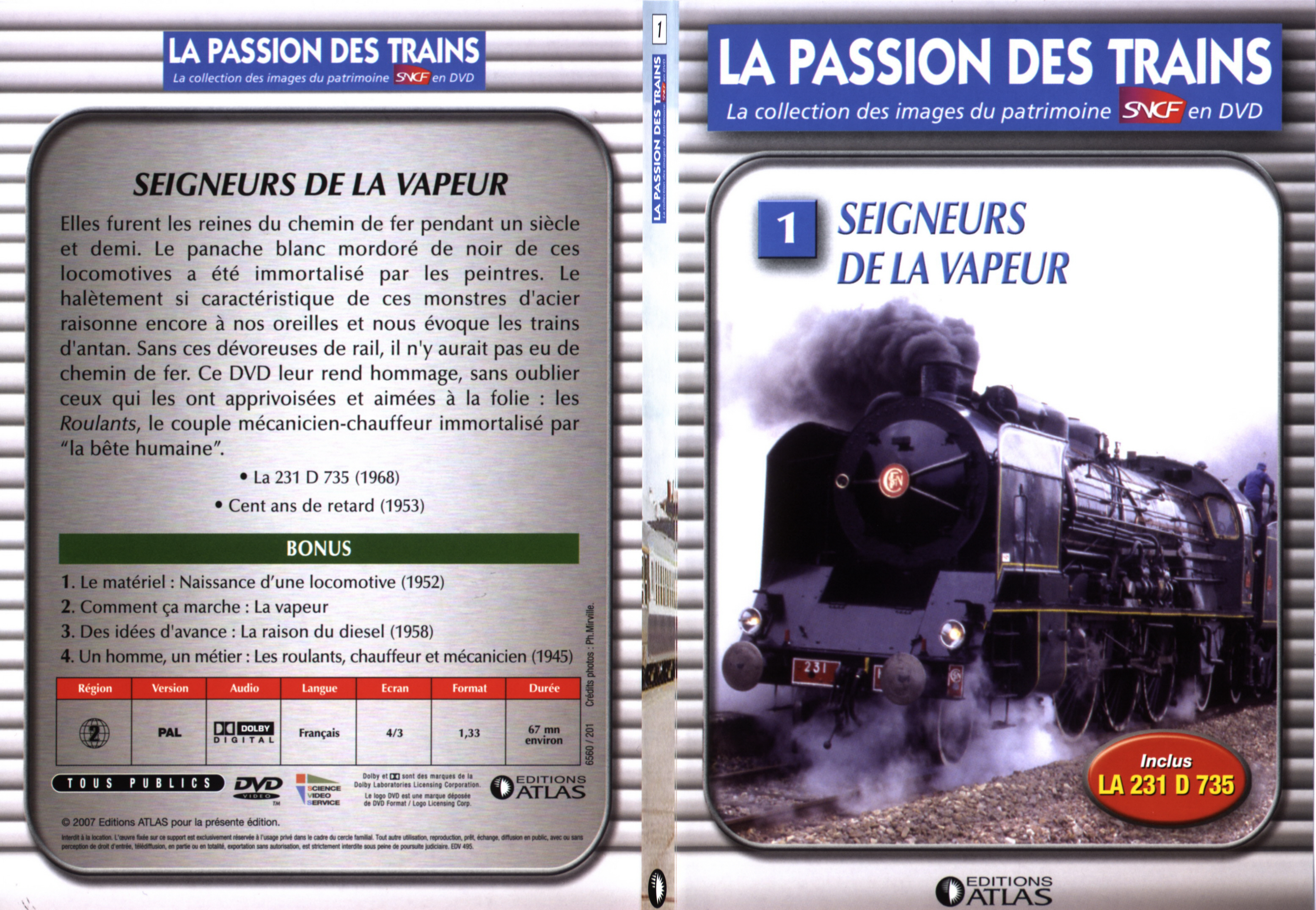 Jaquette DVD La passion des trains vol 01 - SLIM