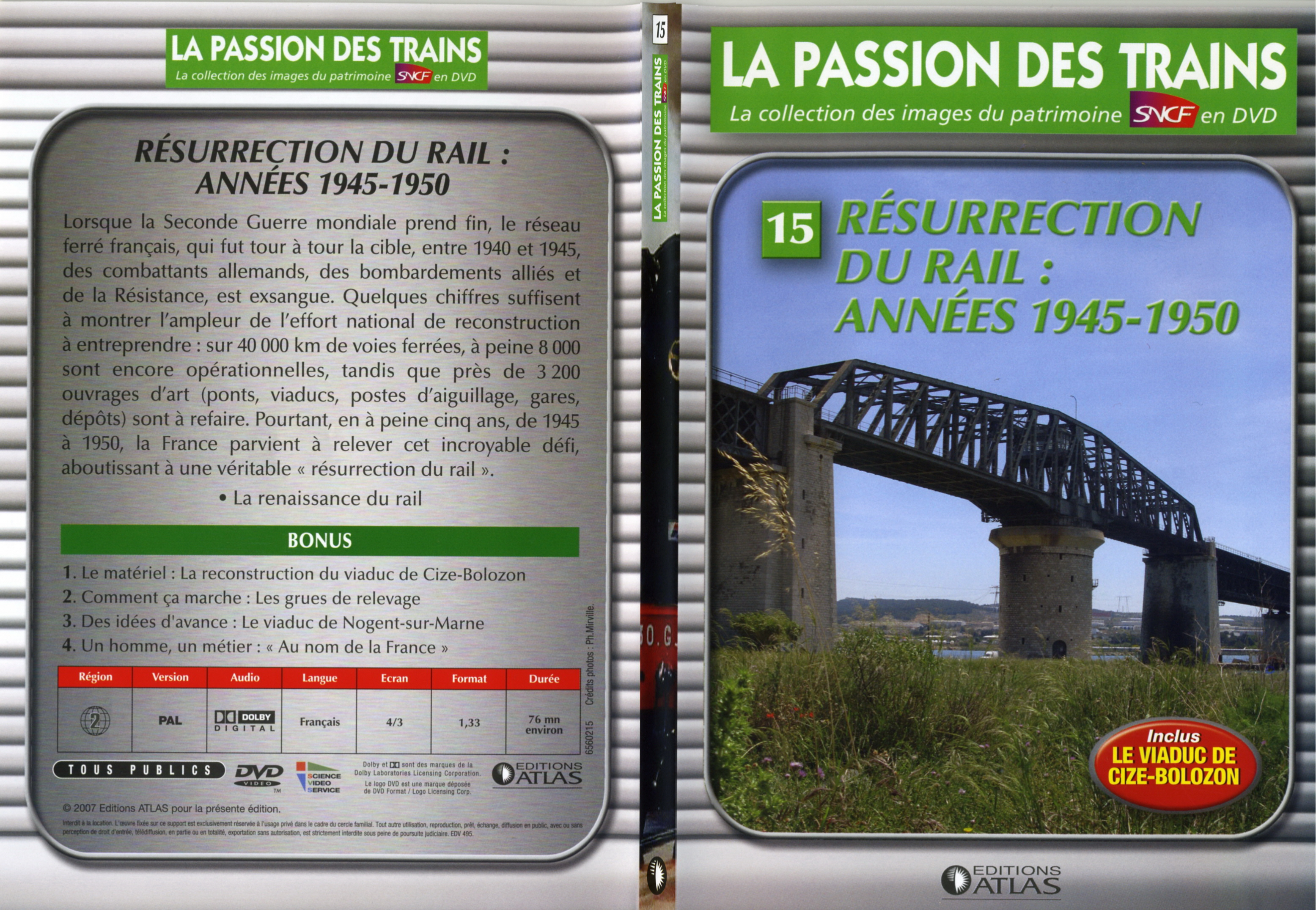 Jaquette DVD La passion des trains vol 15 - SLIM