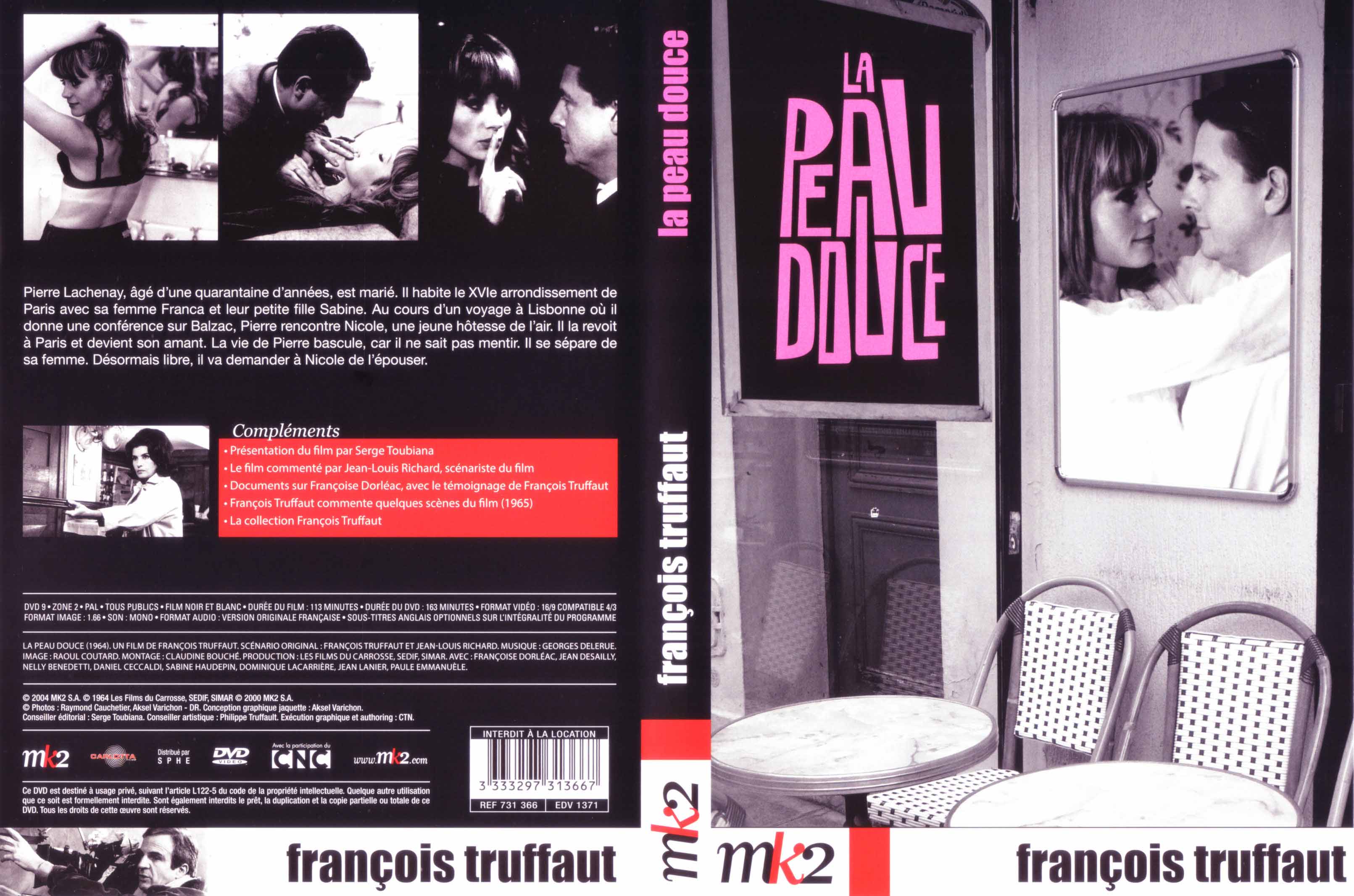 Jaquette DVD La peau douce v2