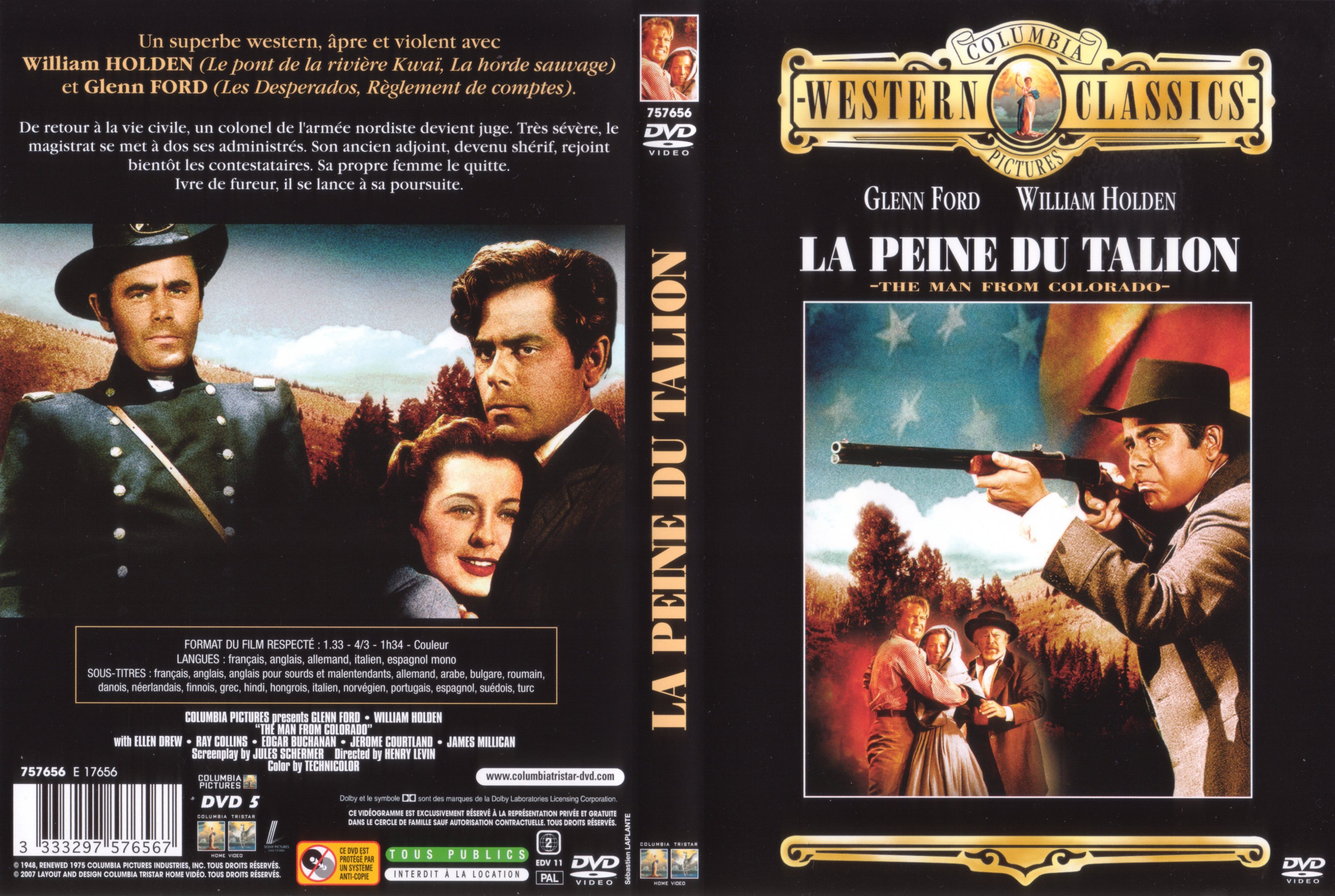 Jaquette DVD La peine du talion