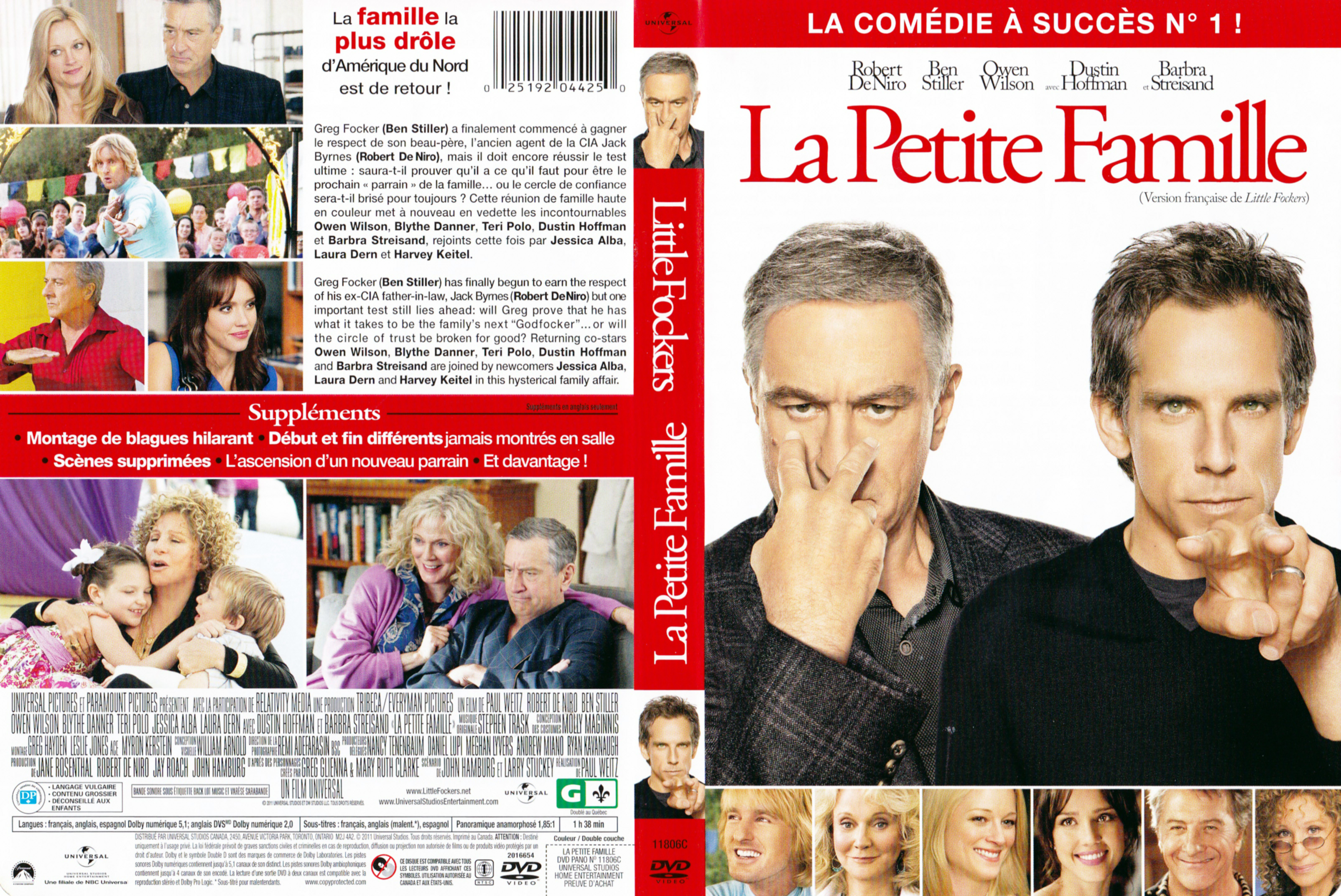 Jaquette DVD La petite famille - Little Fockers (Canadienne)