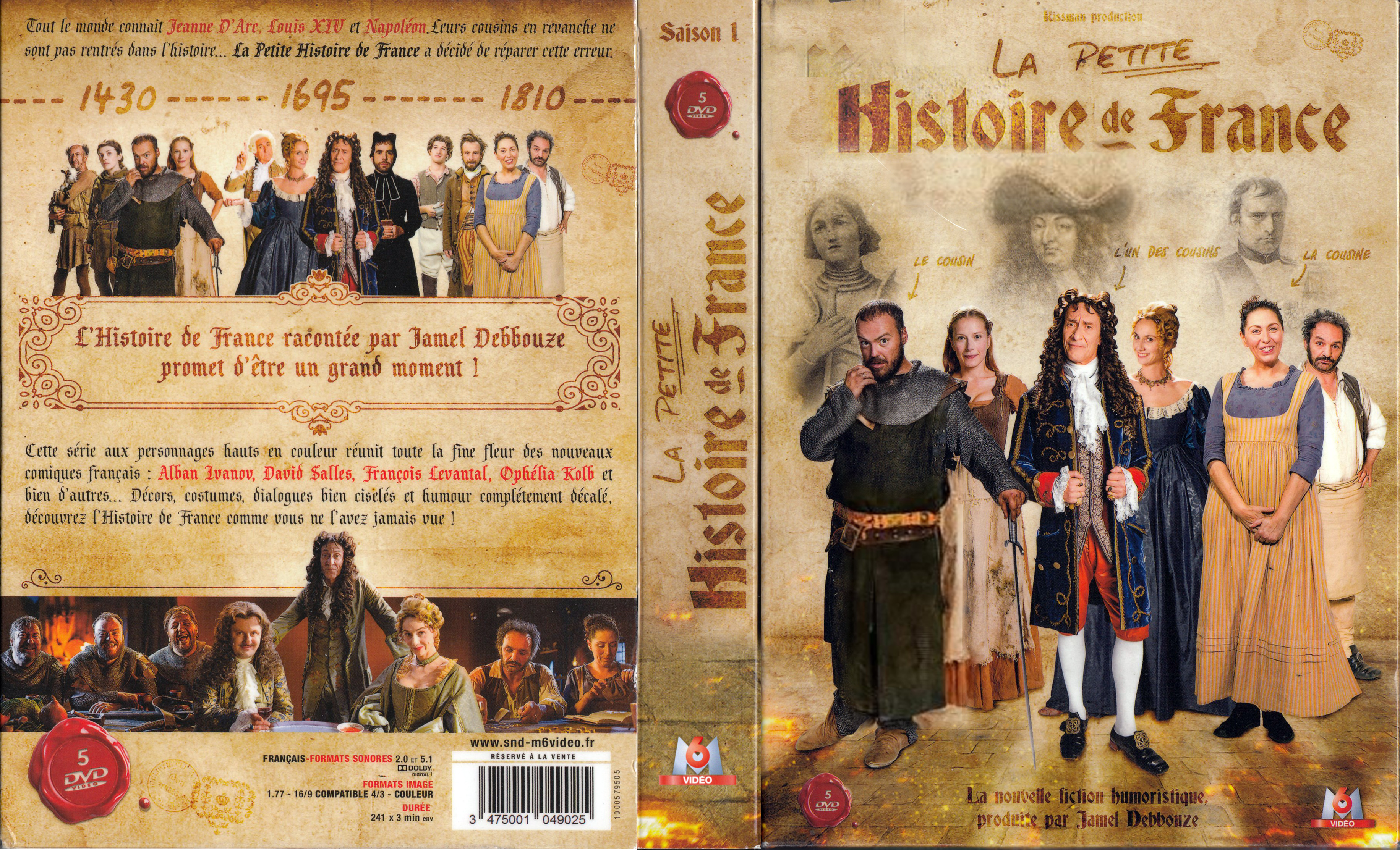 Jaquette DVD La petite histoir de France Saison 1 COFFRET