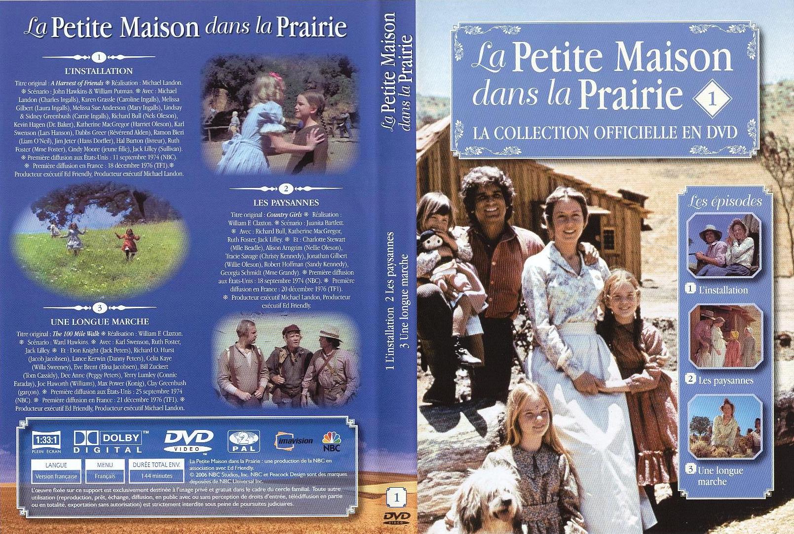 Jaquette DVD La petite maison dans la prairie La Collection vol 01