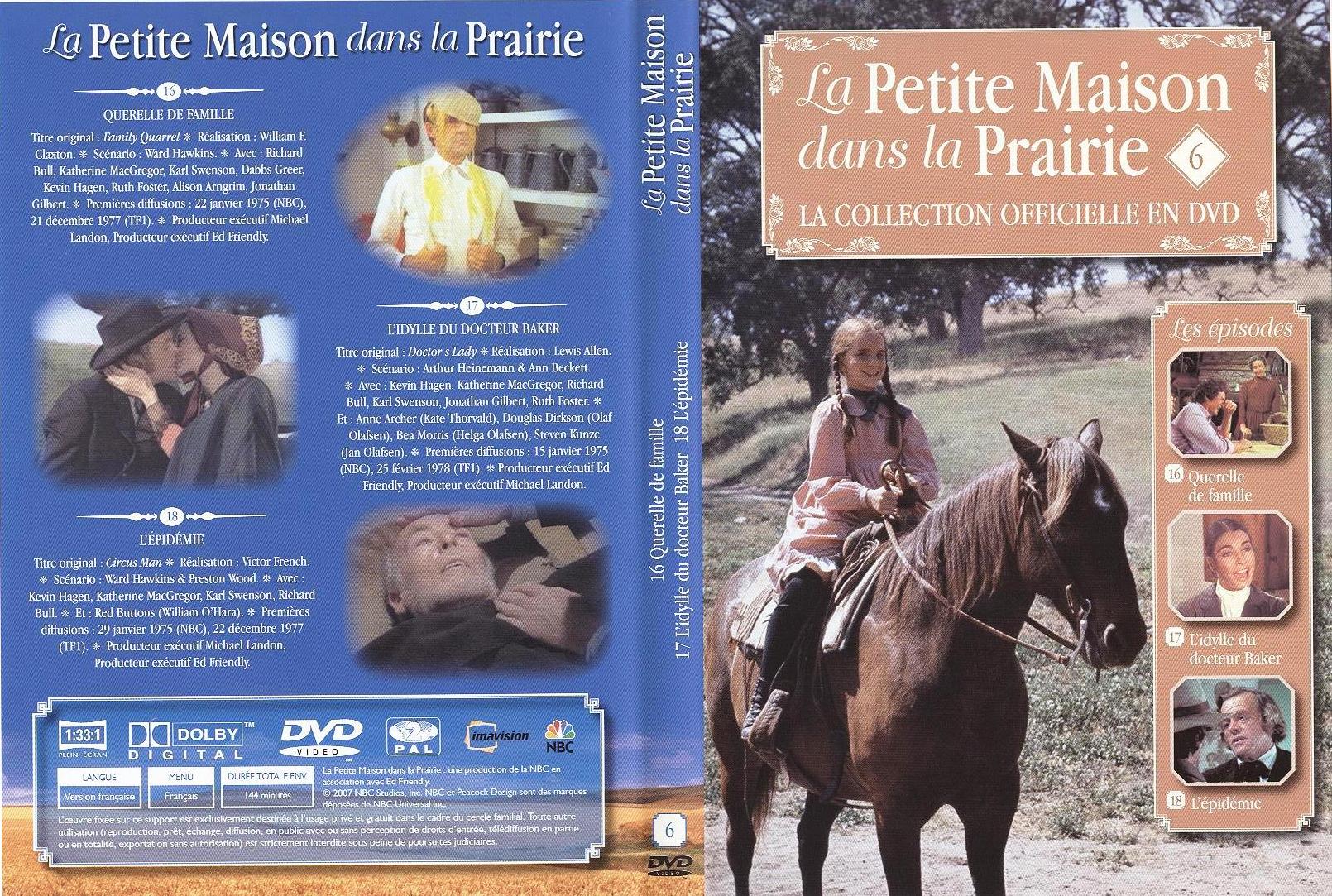Jaquette DVD La petite maison dans la prairie La Collection vol 06