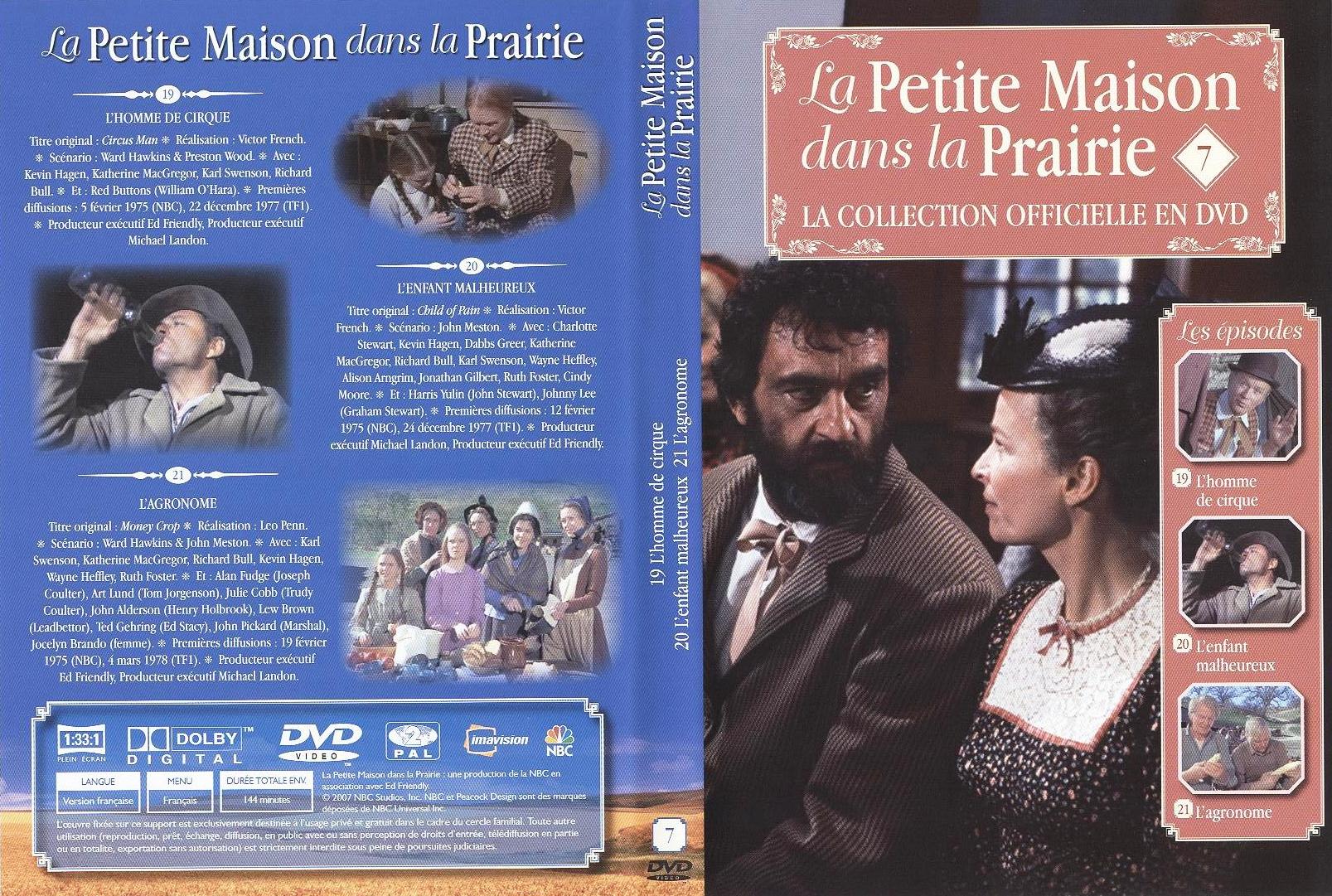 Jaquette DVD La petite maison dans la prairie La Collection vol 07