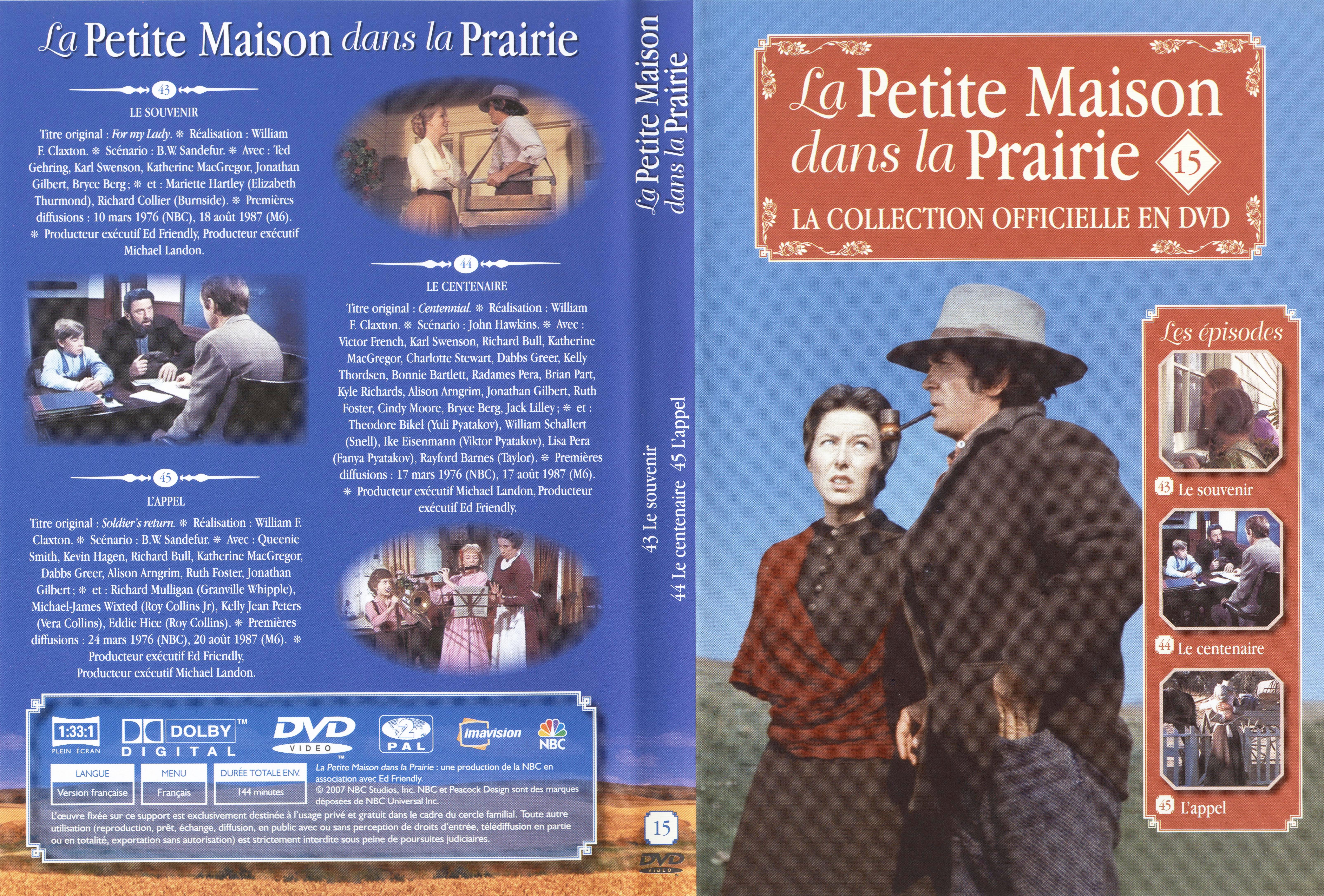 Jaquette DVD La petite maison dans la prairie La Collection vol 15