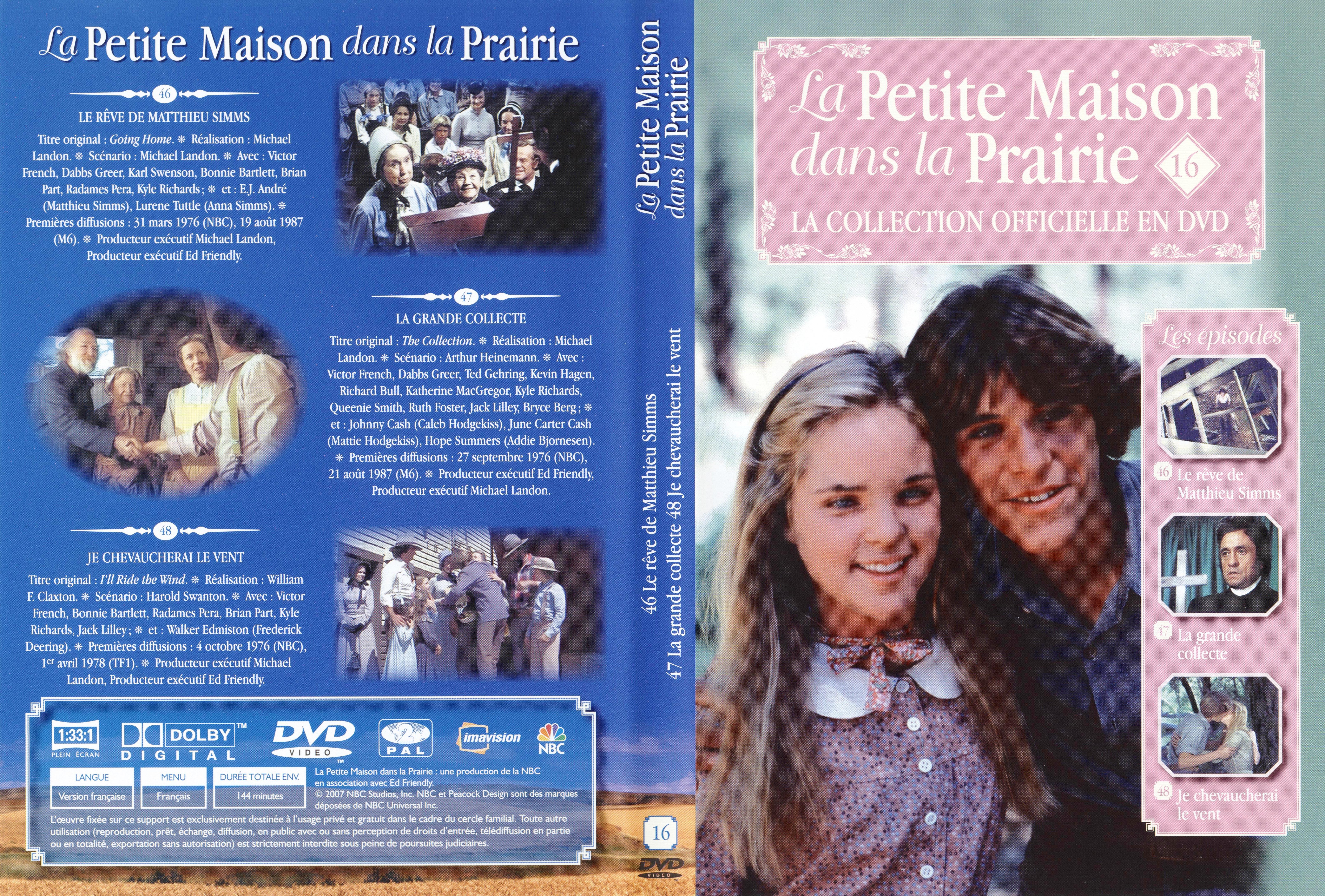 Jaquette DVD La petite maison dans la prairie La Collection vol 16