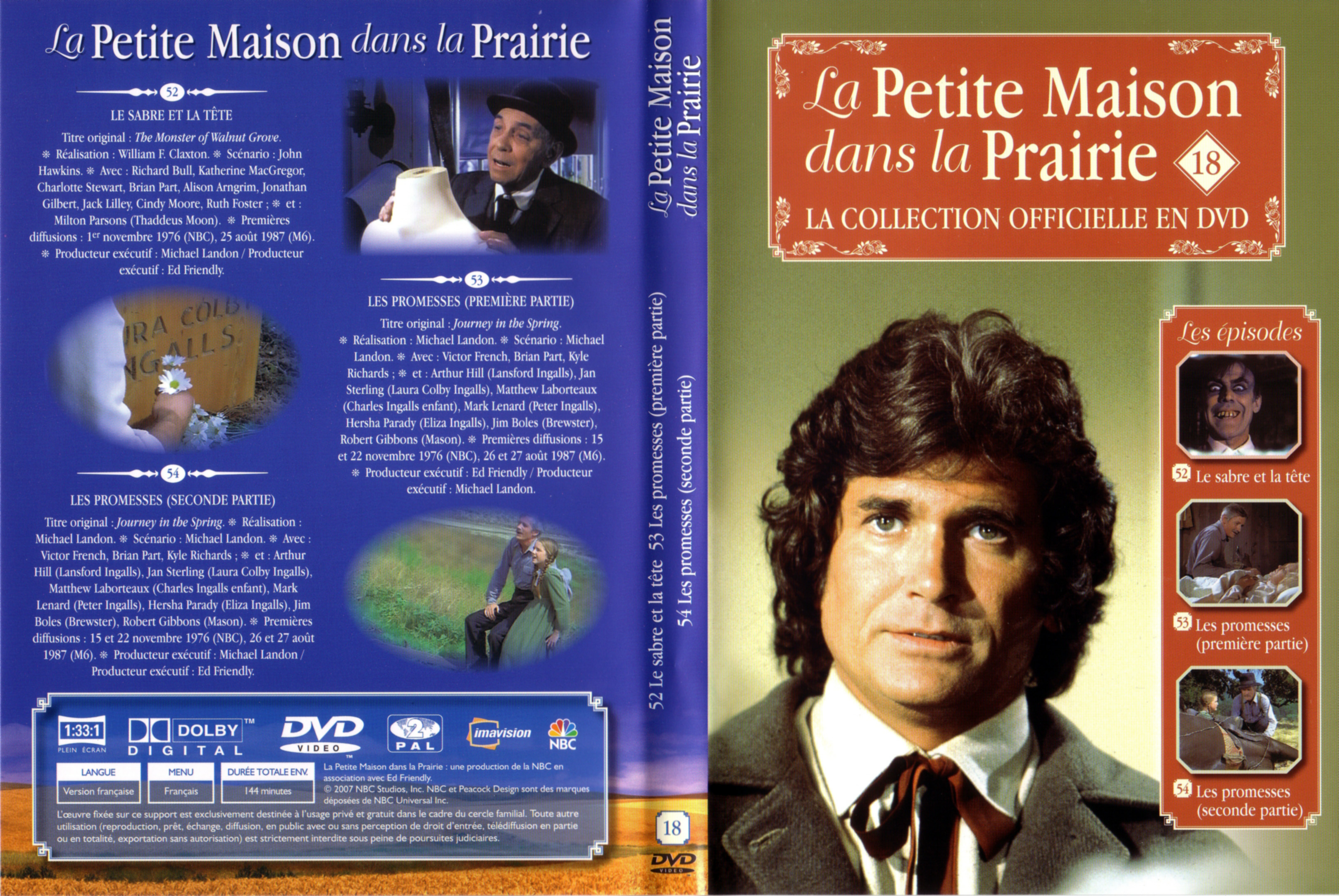 Jaquette DVD La petite maison dans la prairie La Collection vol 18