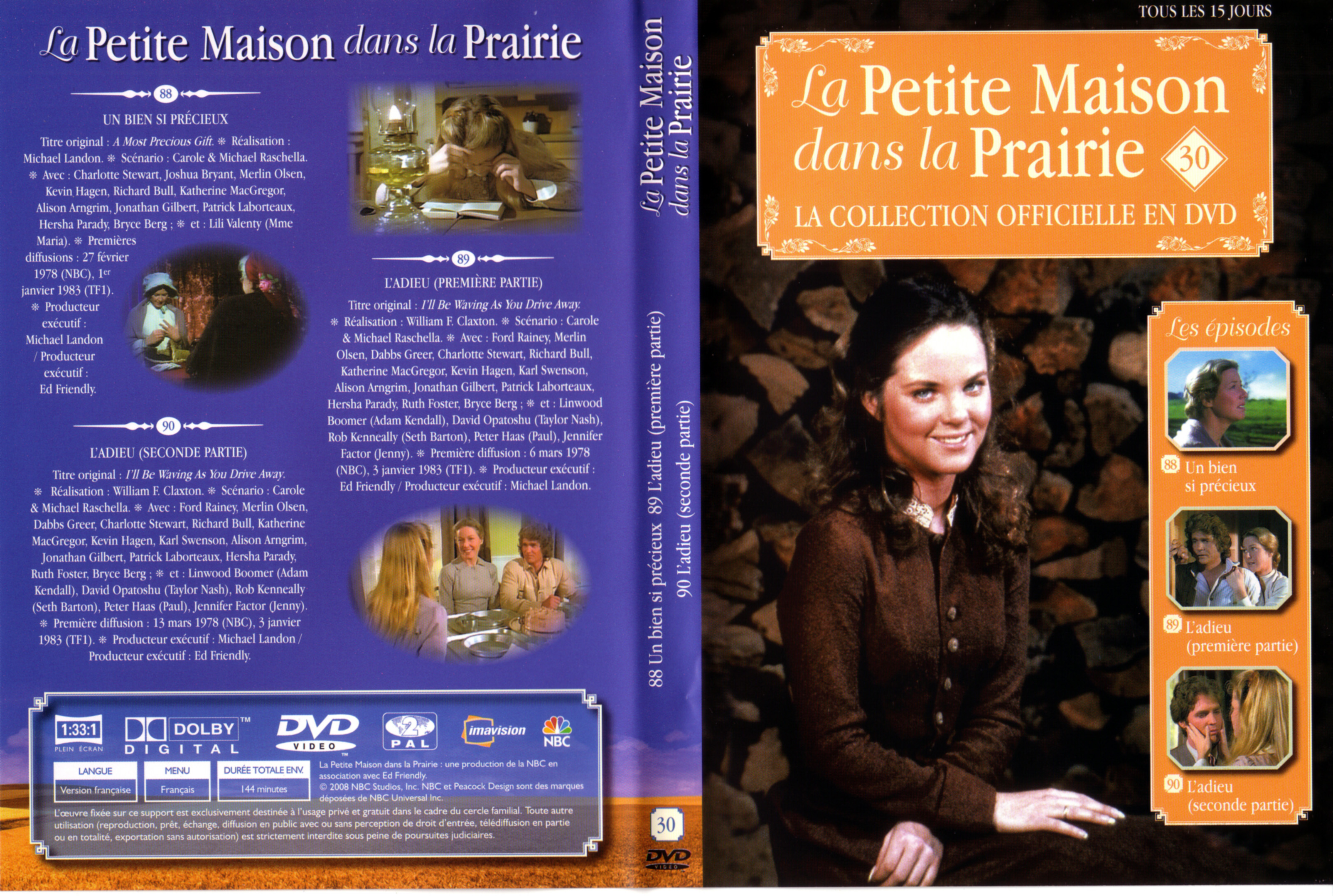 Jaquette DVD La petite maison dans la prairie La Collection vol 30