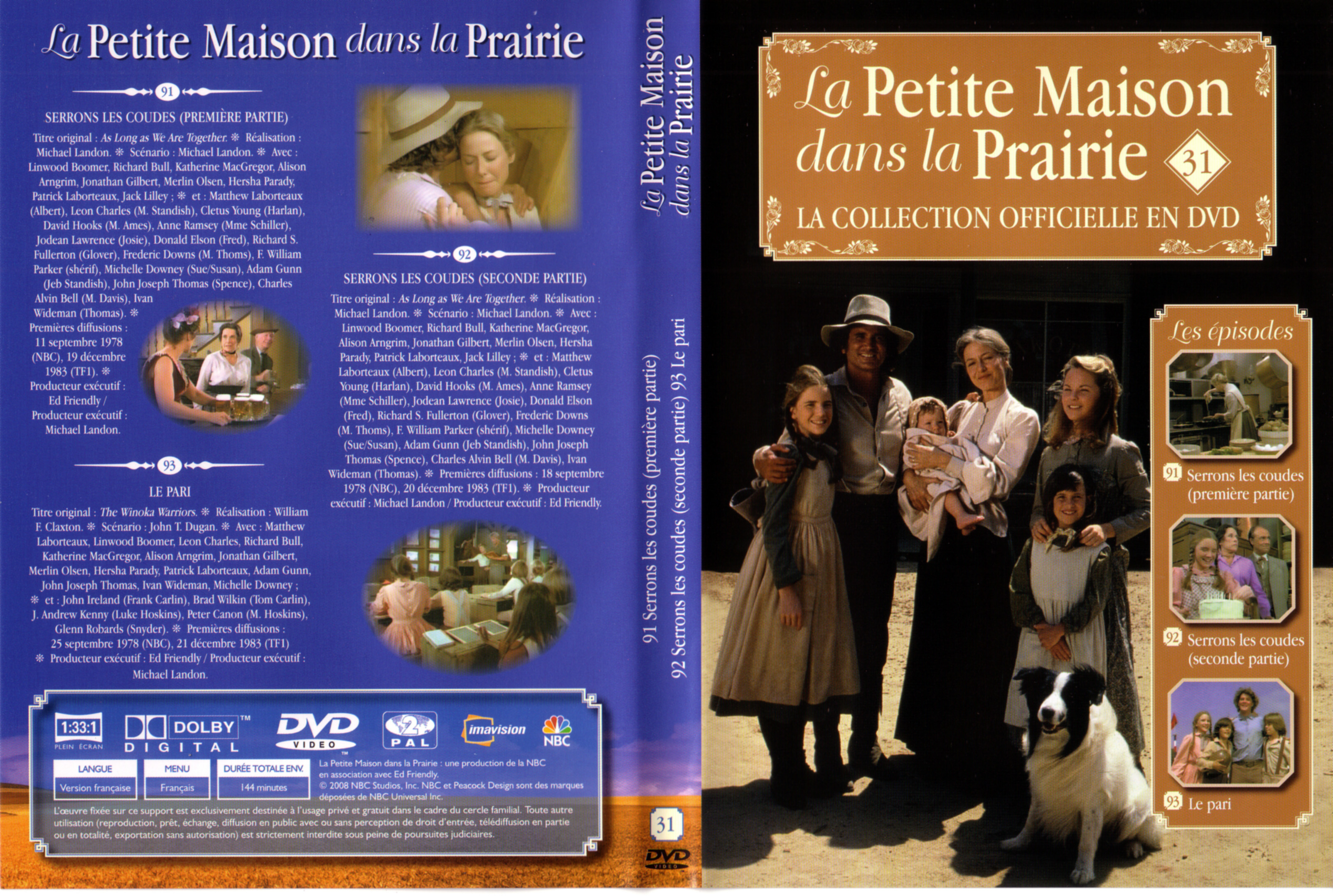 Jaquette DVD La petite maison dans la prairie La Collection vol 31