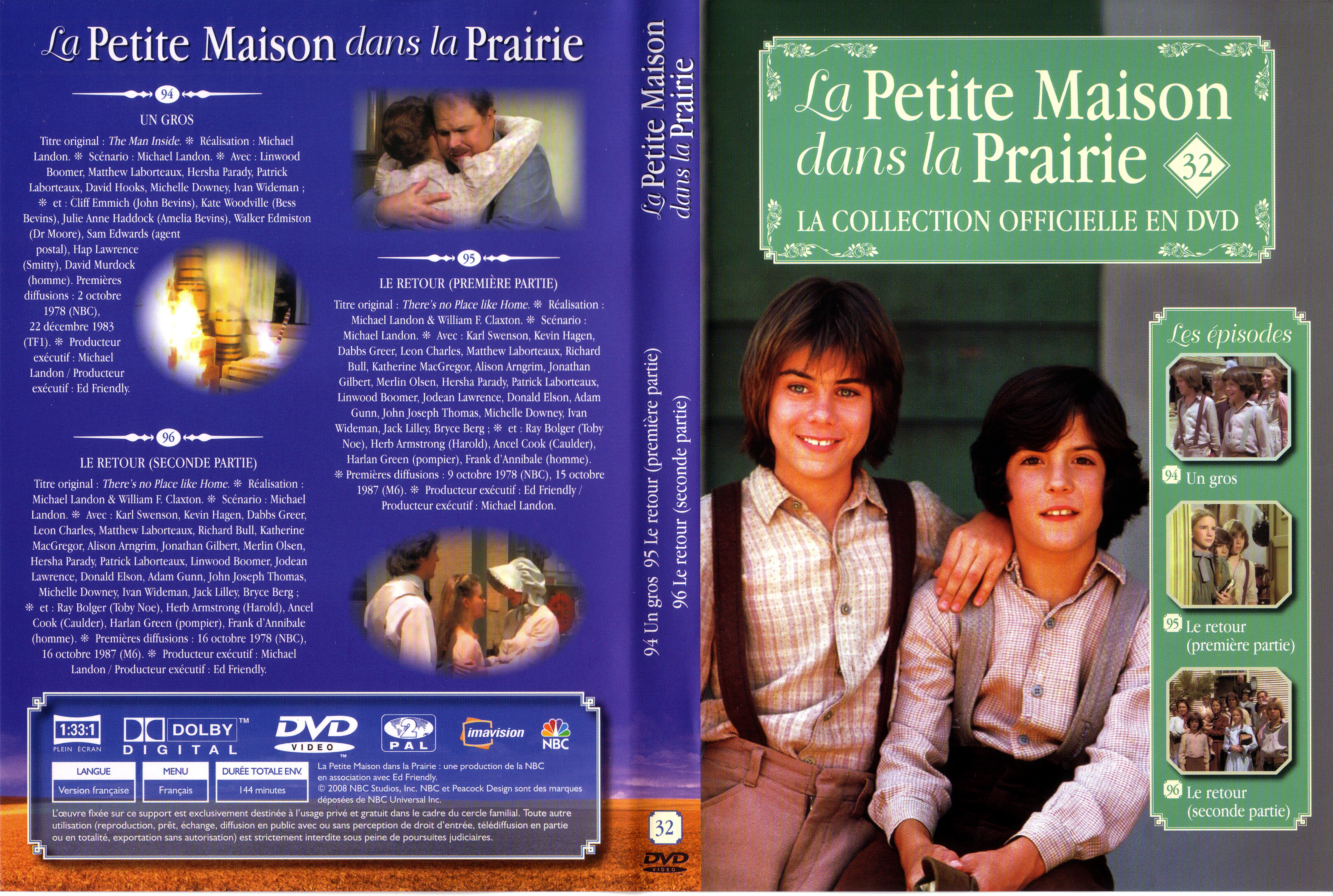 Jaquette DVD La petite maison dans la prairie La Collection vol 32