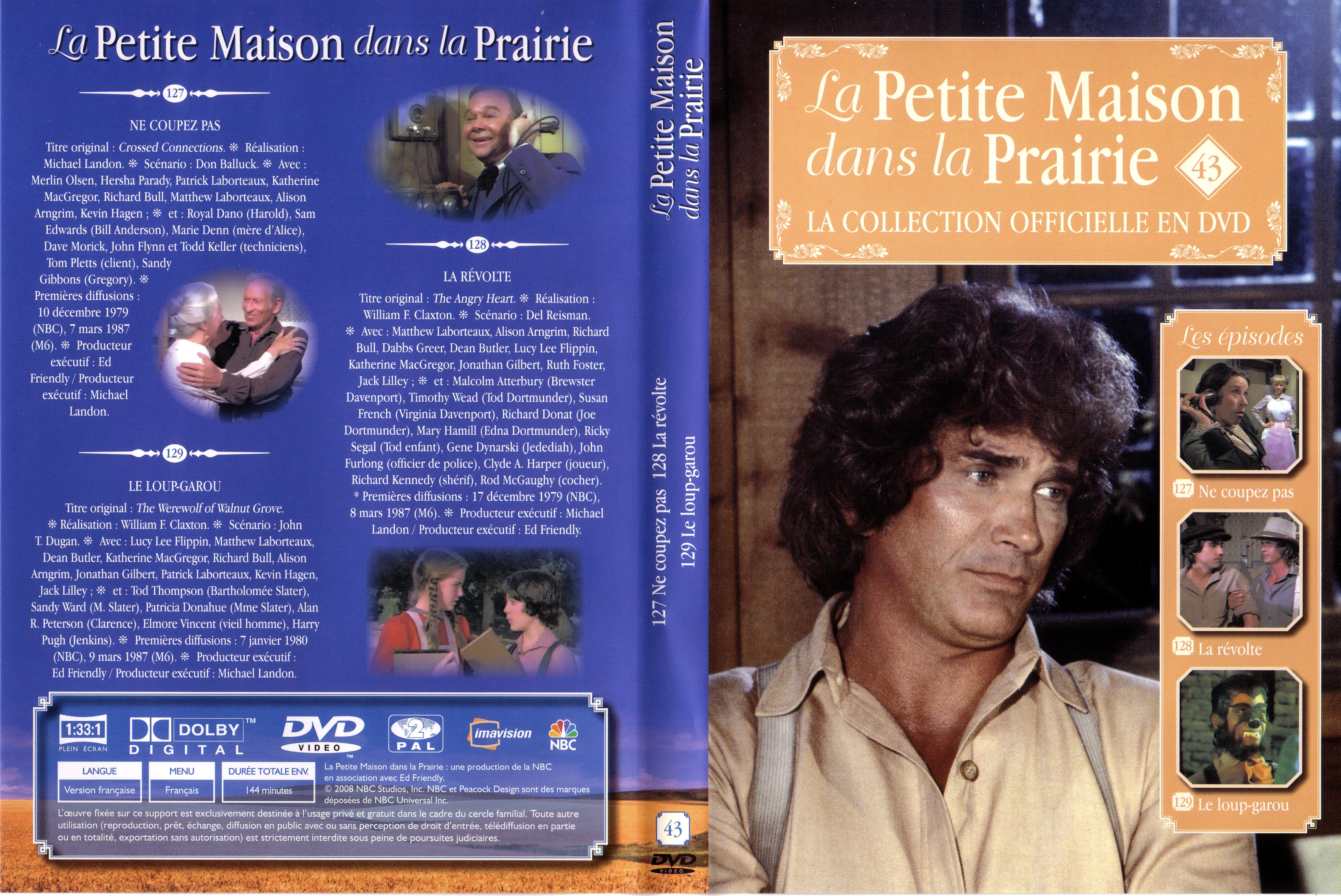 Jaquette DVD La petite maison dans la prairie La Collection vol 43