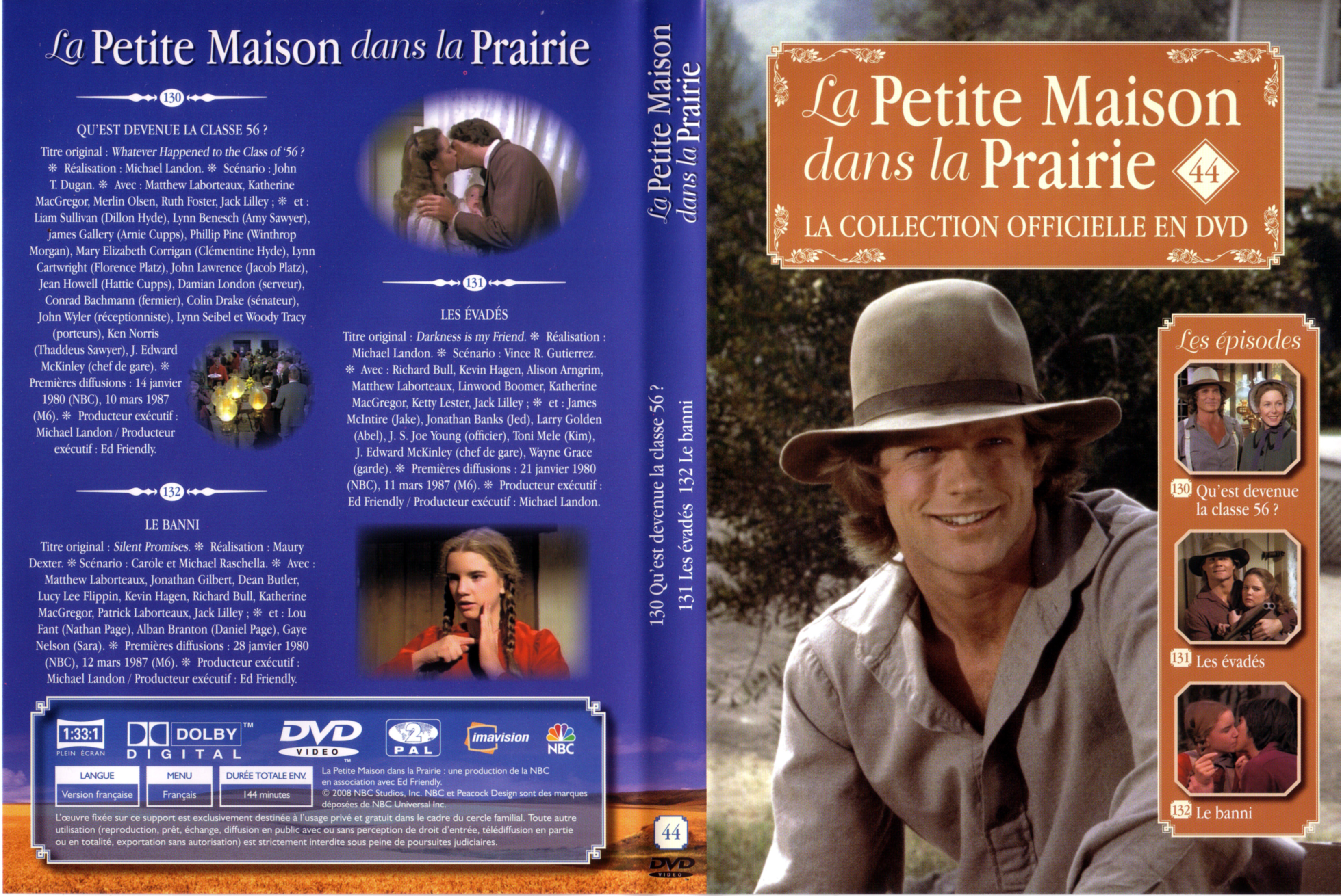 Jaquette DVD La petite maison dans la prairie La Collection vol 44
