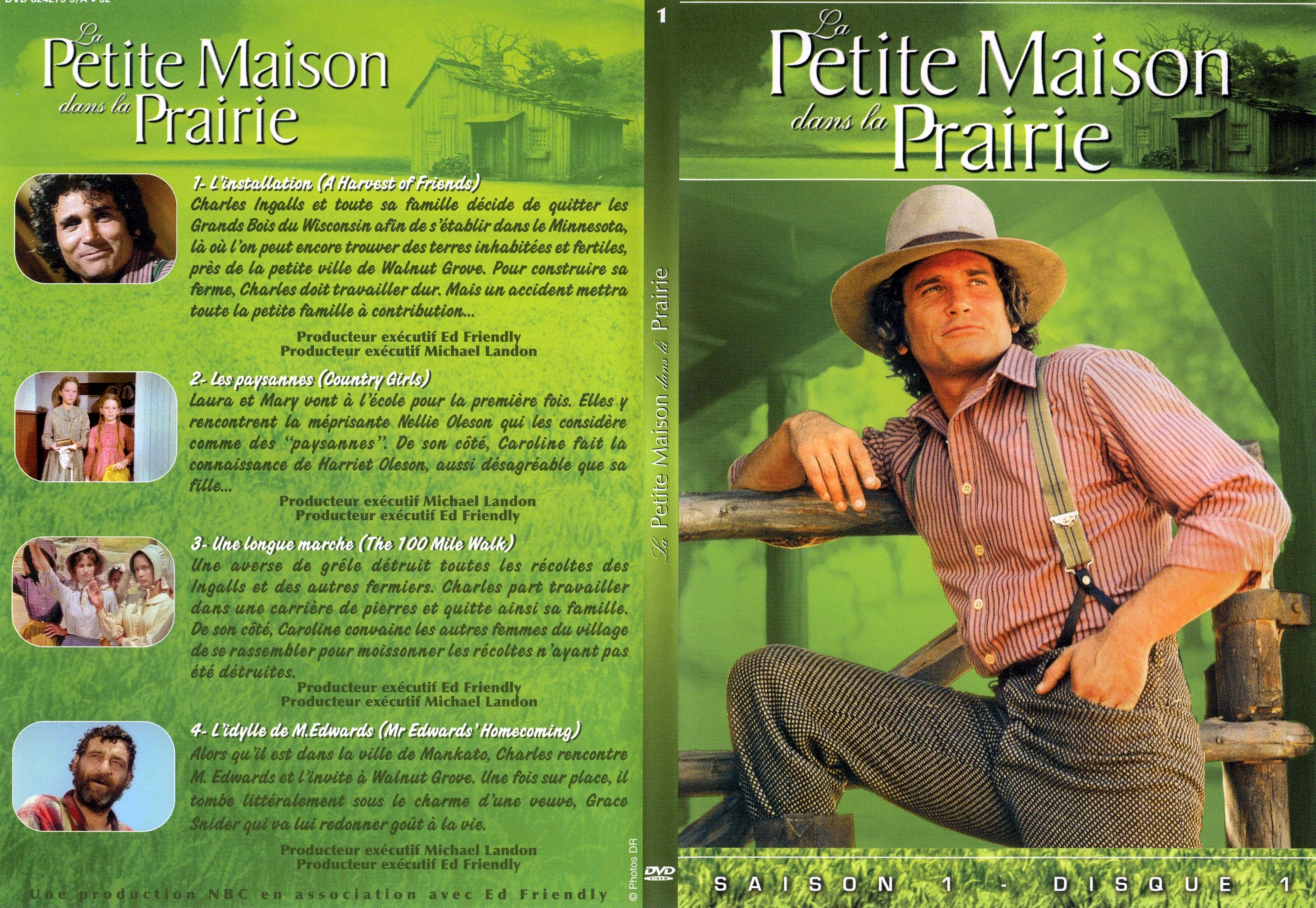 Jaquette DVD La petite maison dans la prairie Saison 1 vol 1