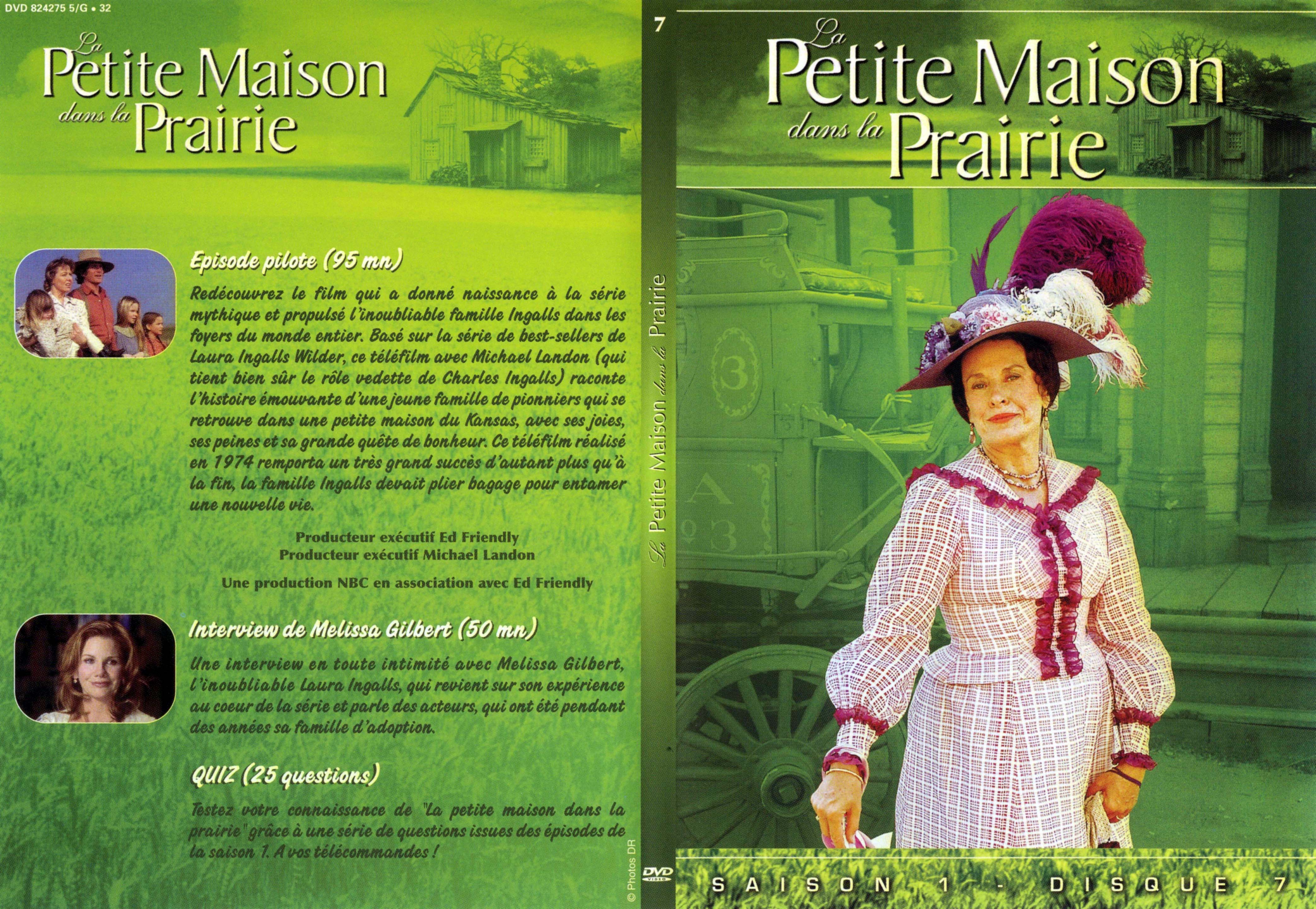 Jaquette DVD La petite maison dans la prairie Saison 1 vol 7