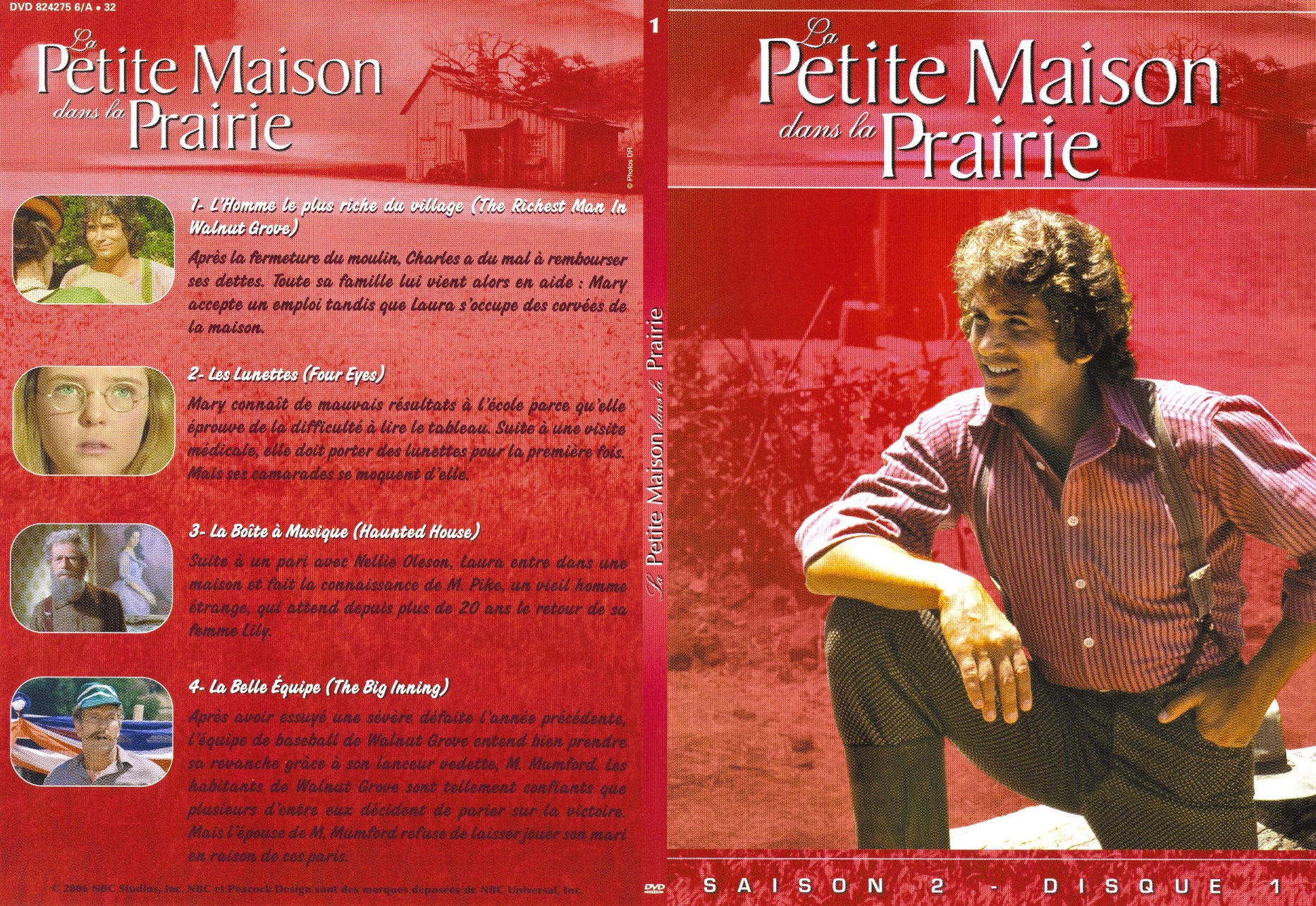 Jaquette DVD La petite maison dans la prairie Saison 2 vol 1