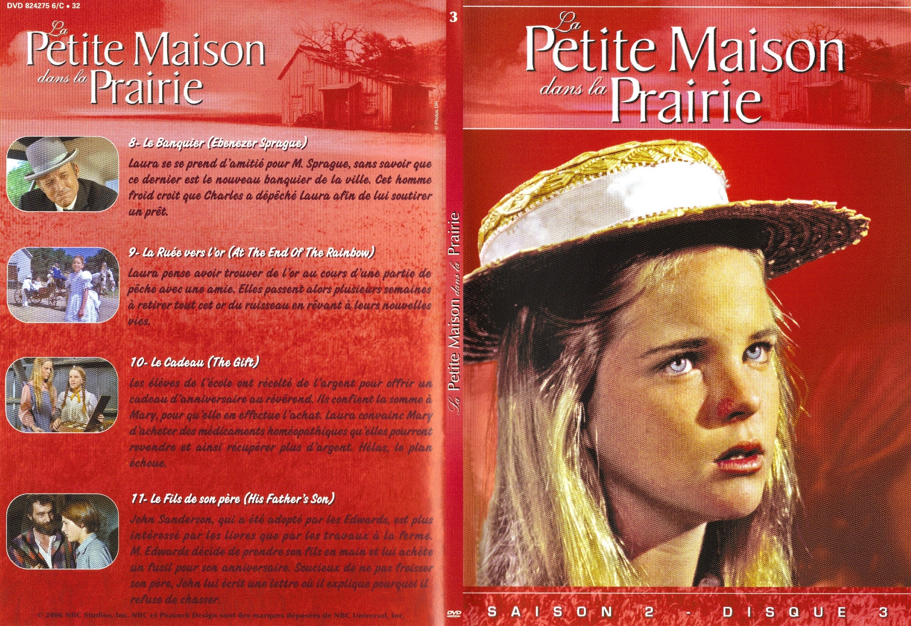 Jaquette DVD La petite maison dans la prairie Saison 2 vol 3