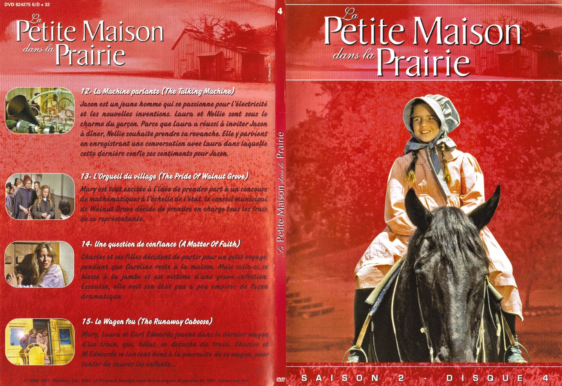 Jaquette DVD La petite maison dans la prairie Saison 2 vol 4