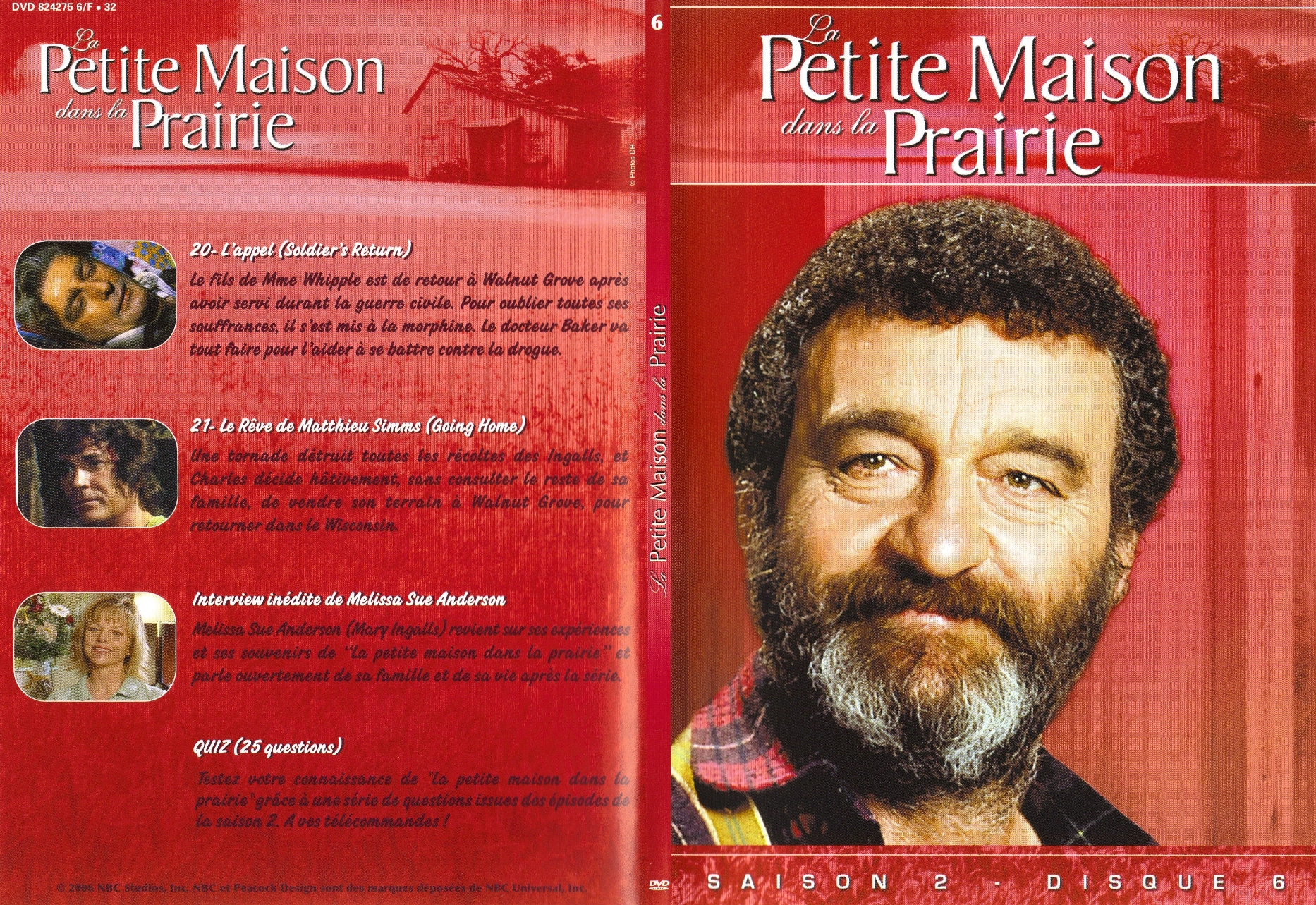 Jaquette DVD La petite maison dans la prairie Saison 2 vol 6