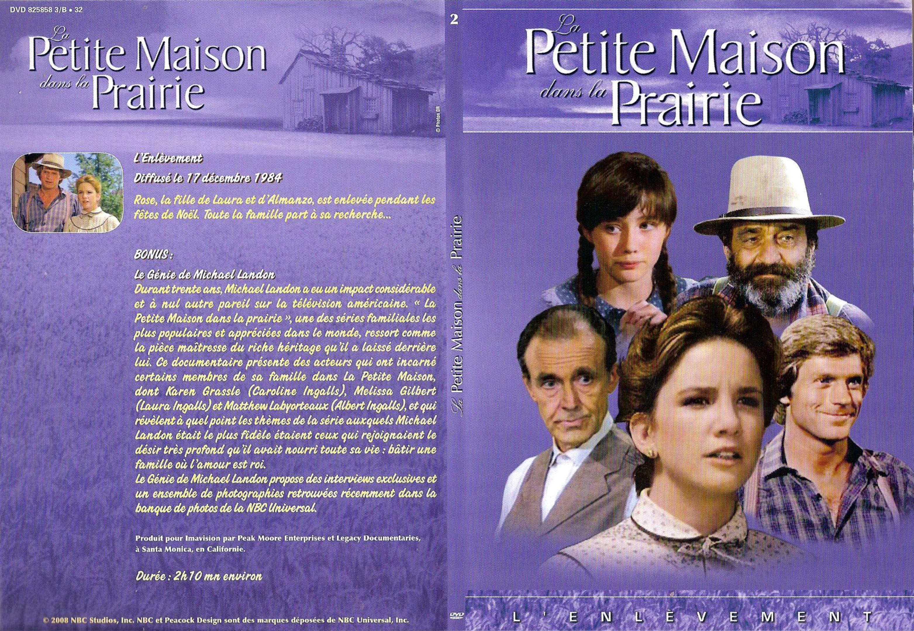 Jaquette DVD La petite maison dans la prairie Telefilms DVD 2