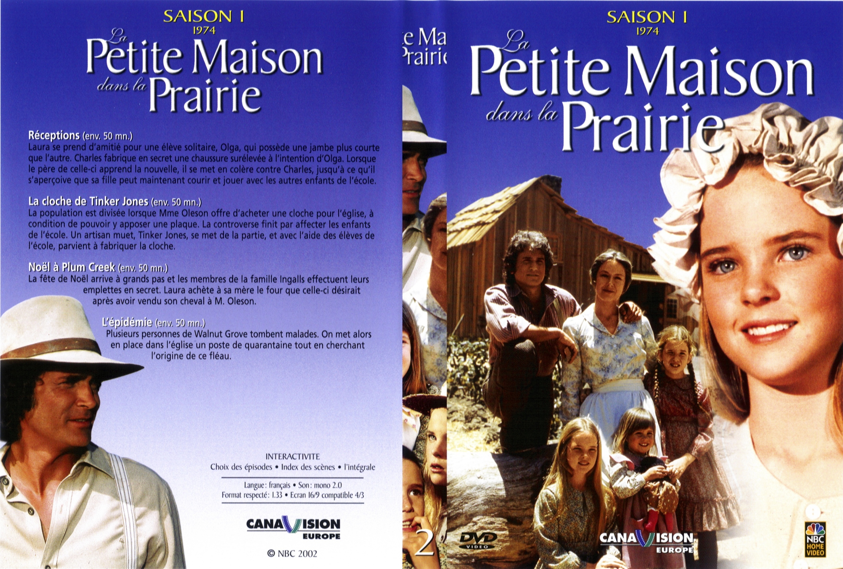 Jaquette DVD La petite maison dans la prairie saison 1 DVD 2