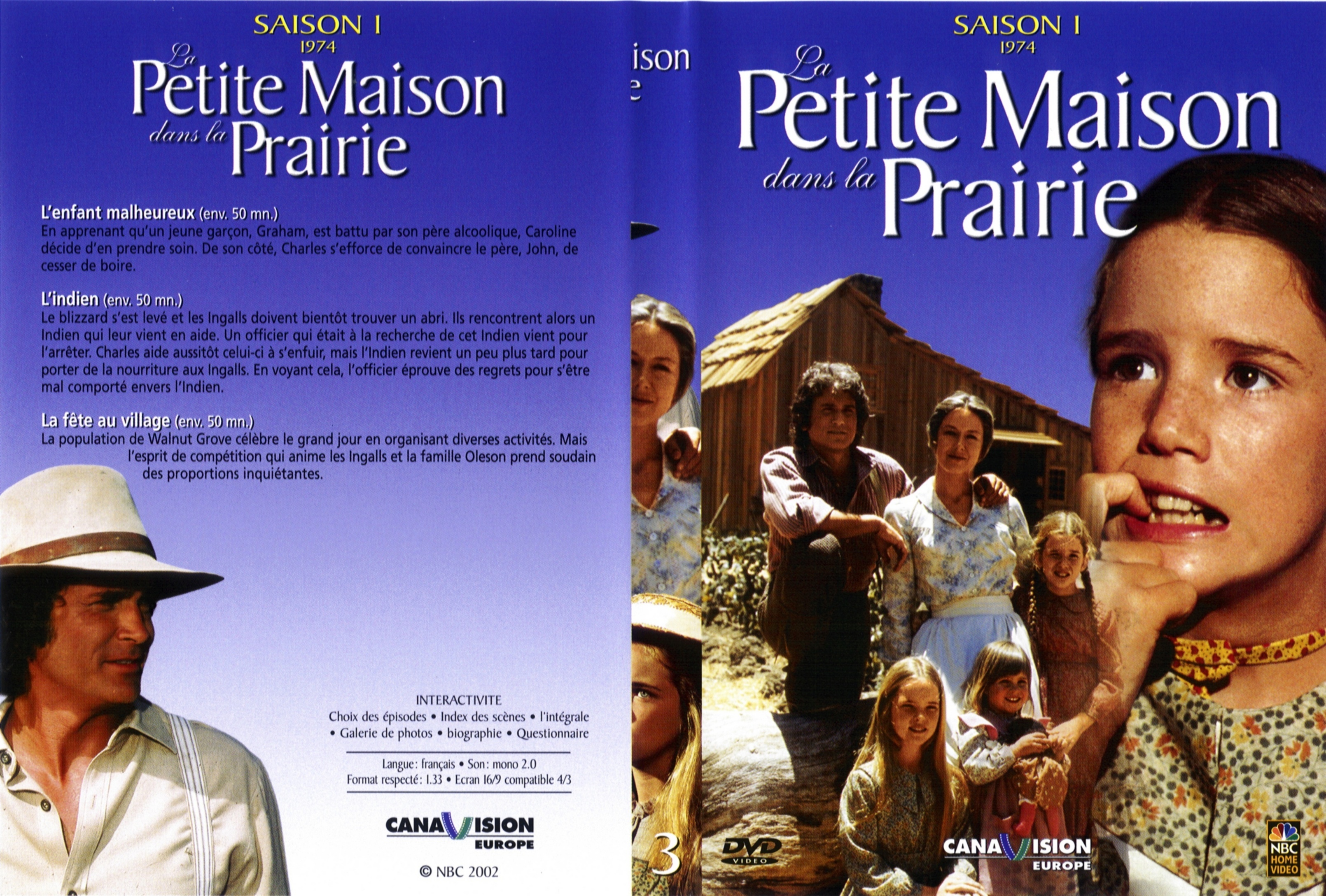 Jaquette DVD La petite maison dans la prairie saison 1 DVD 3