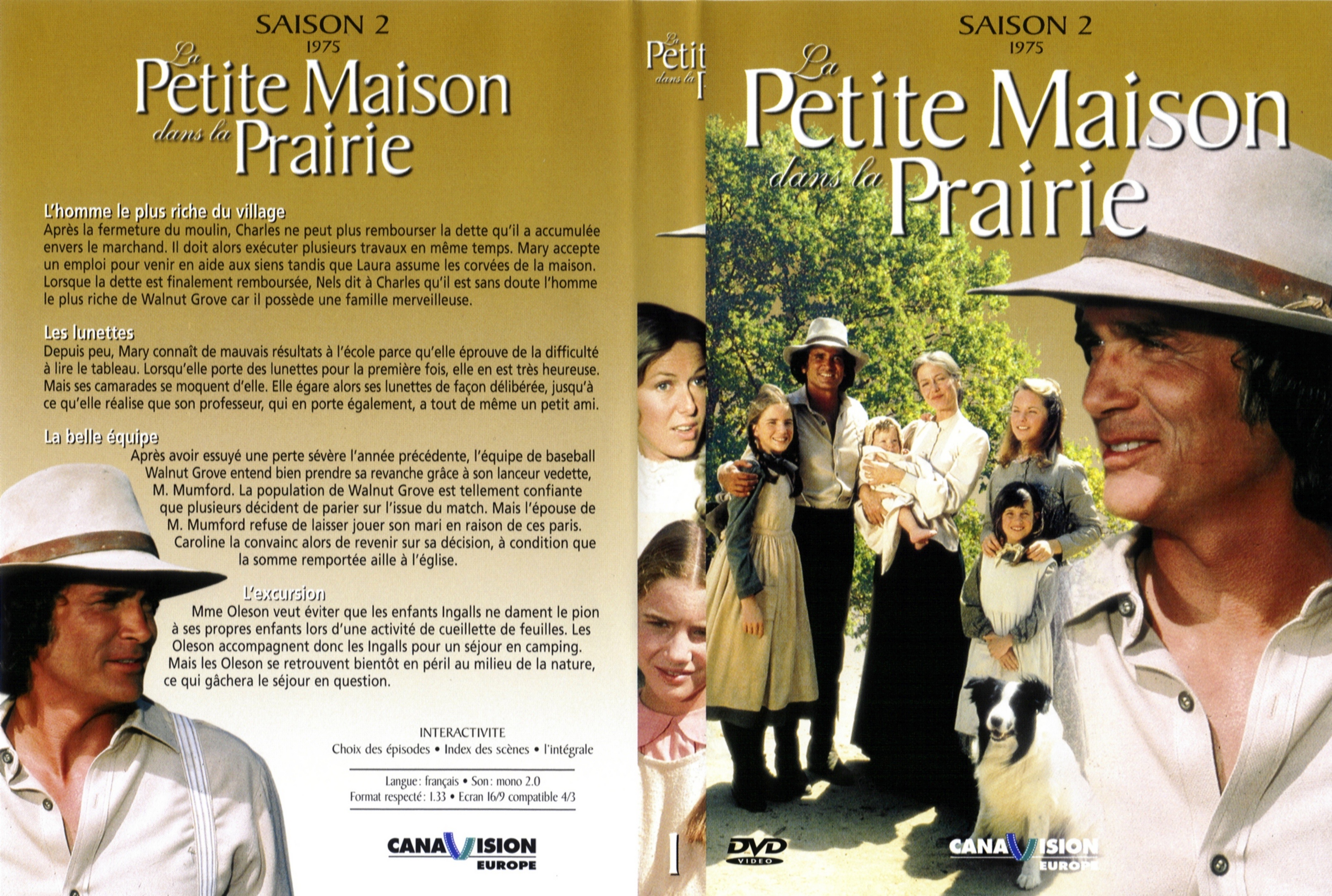 Jaquette DVD La petite maison dans la prairie saison 2 DVD 1