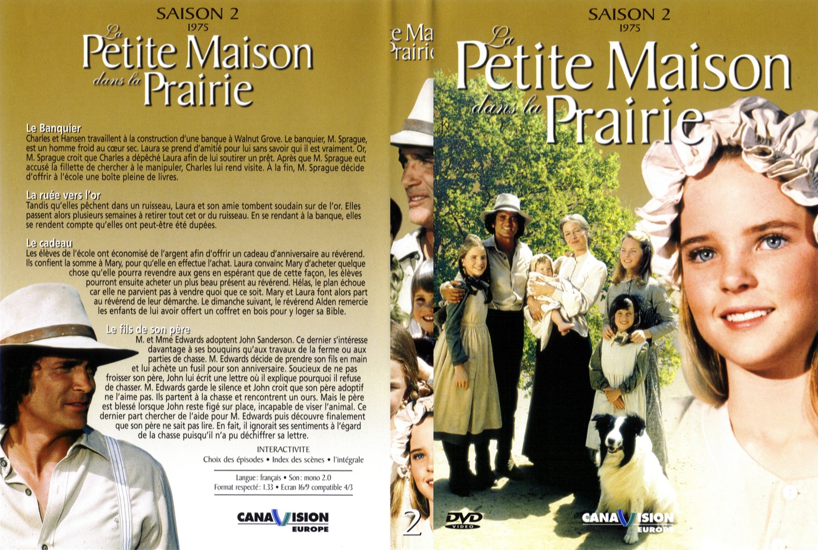 Jaquette DVD La petite maison dans la prairie saison 2 DVD 2