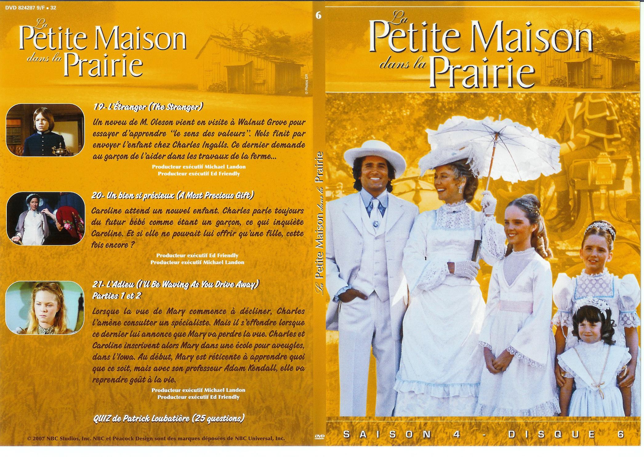 Jaquette DVD La petite maison dans la prairie saison 4 vol 6