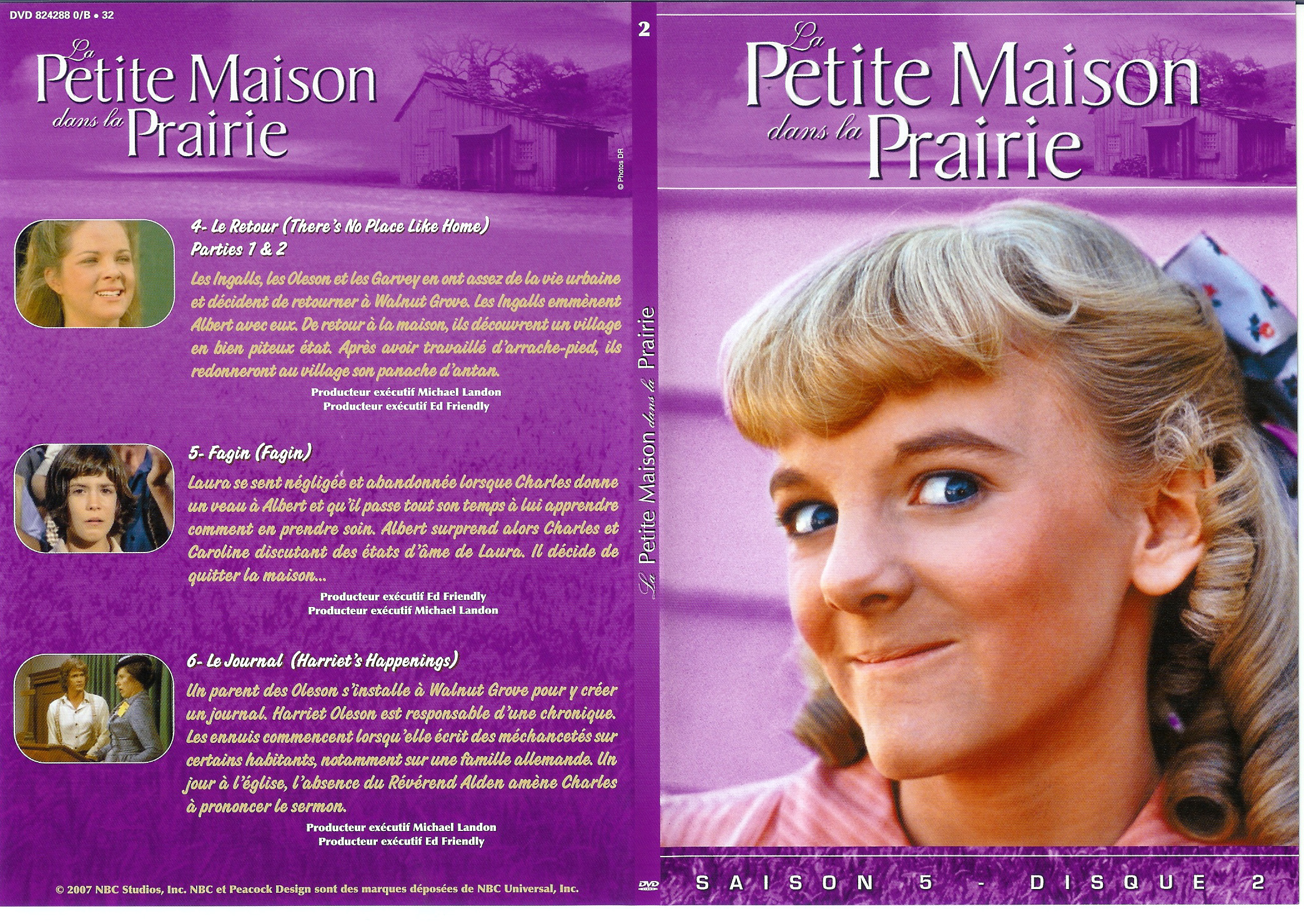 Jaquette DVD La petite maison dans la prairie saison 5 vol 2