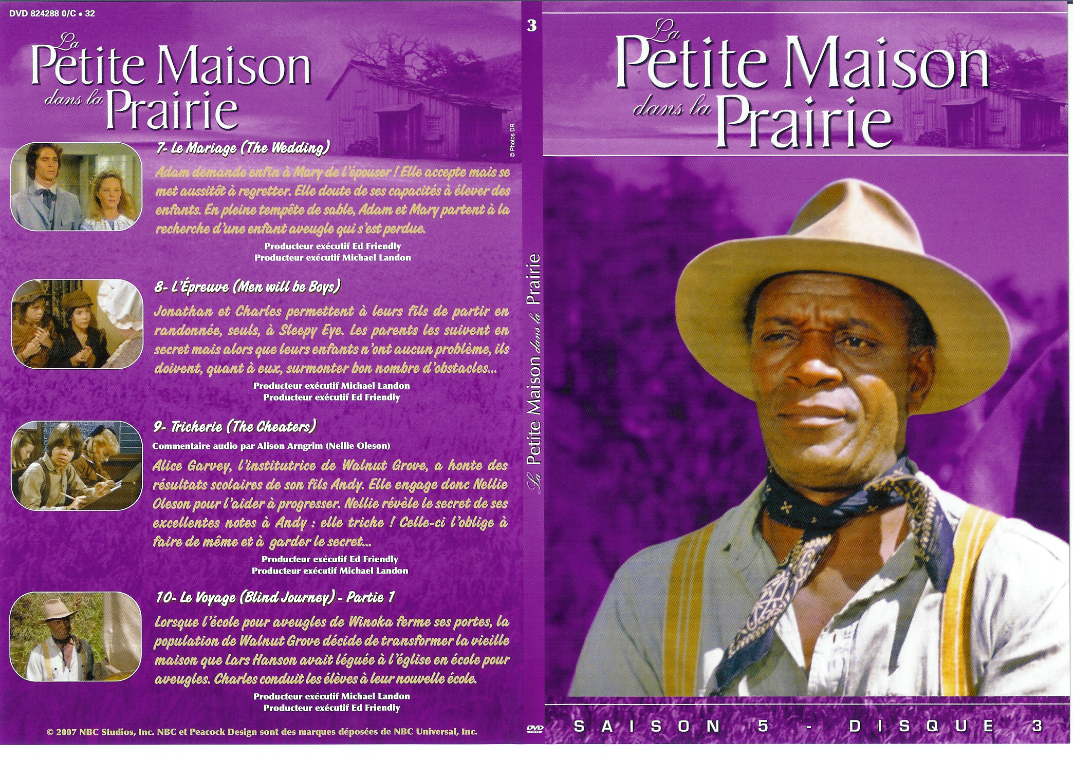 Jaquette DVD La petite maison dans la prairie saison 5 vol 3