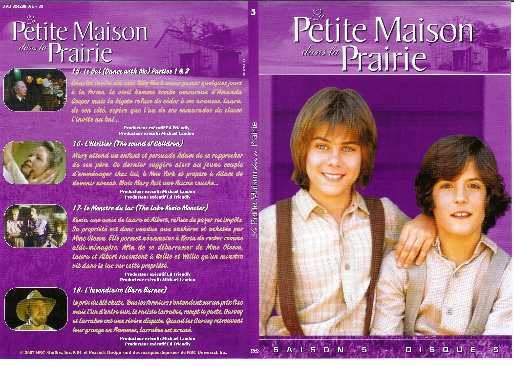 Jaquette DVD La petite maison dans la prairie saison 5 vol 5